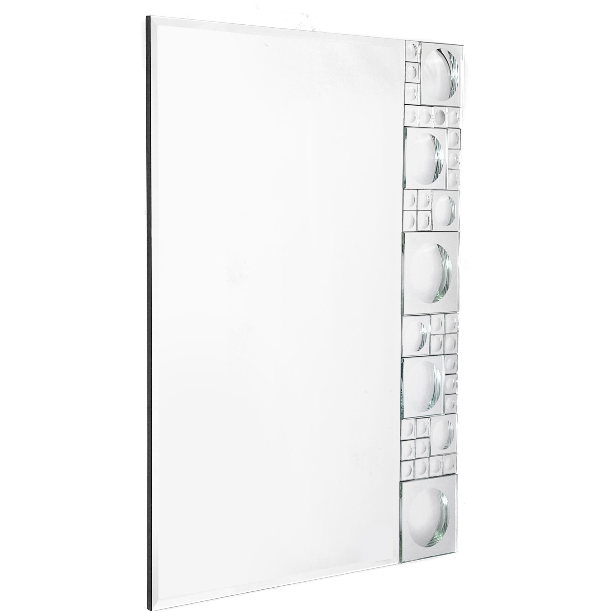 Bubbly Silver Mirror