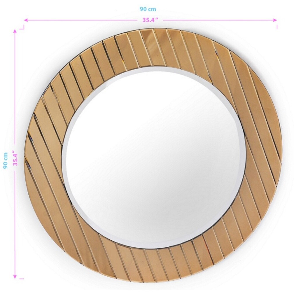 Yukon Gold Striped Mirror