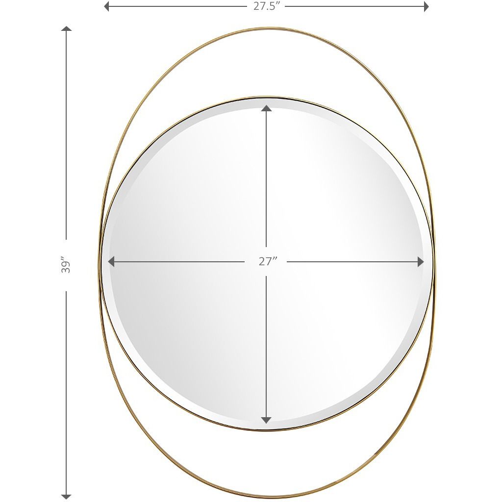 Black And Gold Wall Mirror