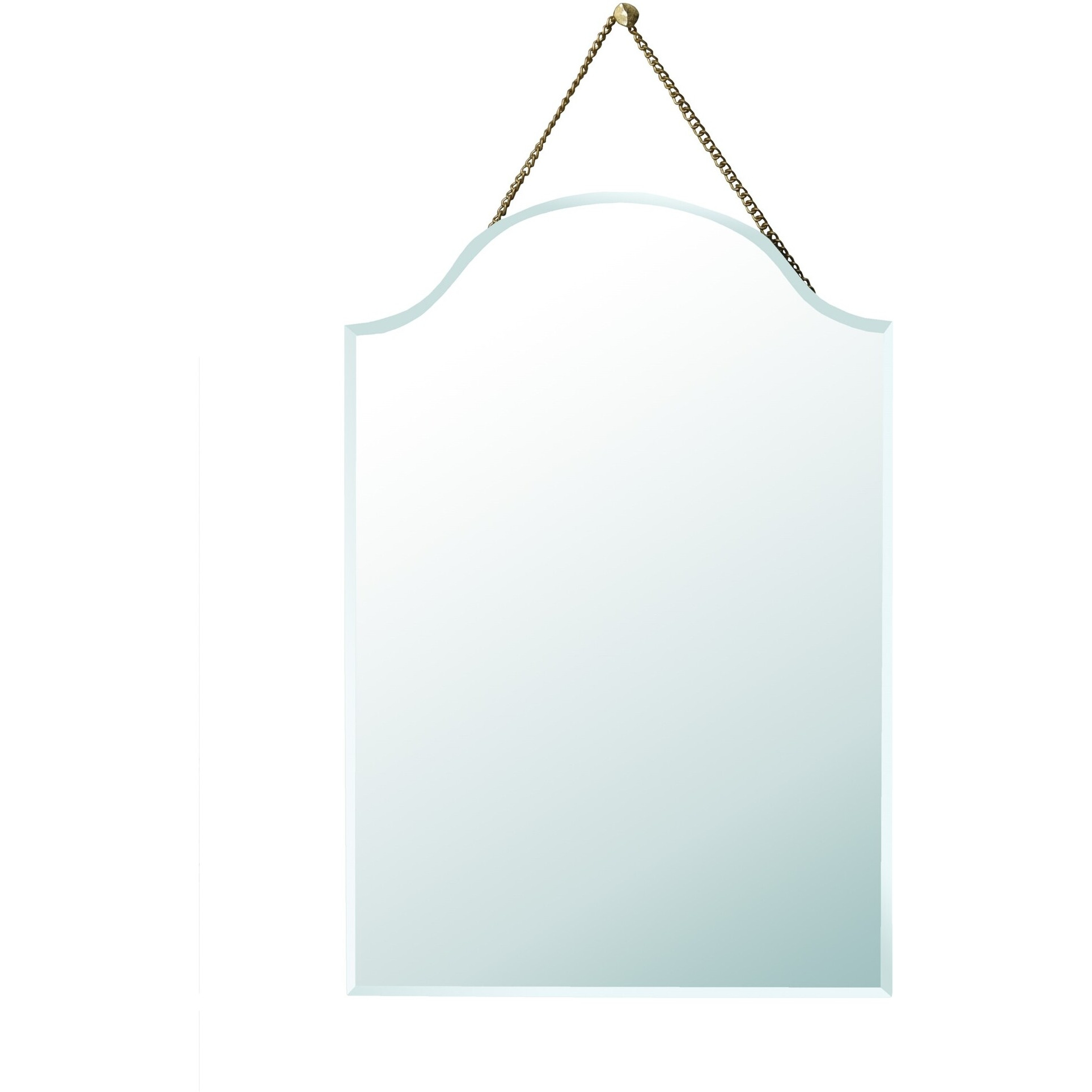 Arch Shaped Beveled Hanging Mirror