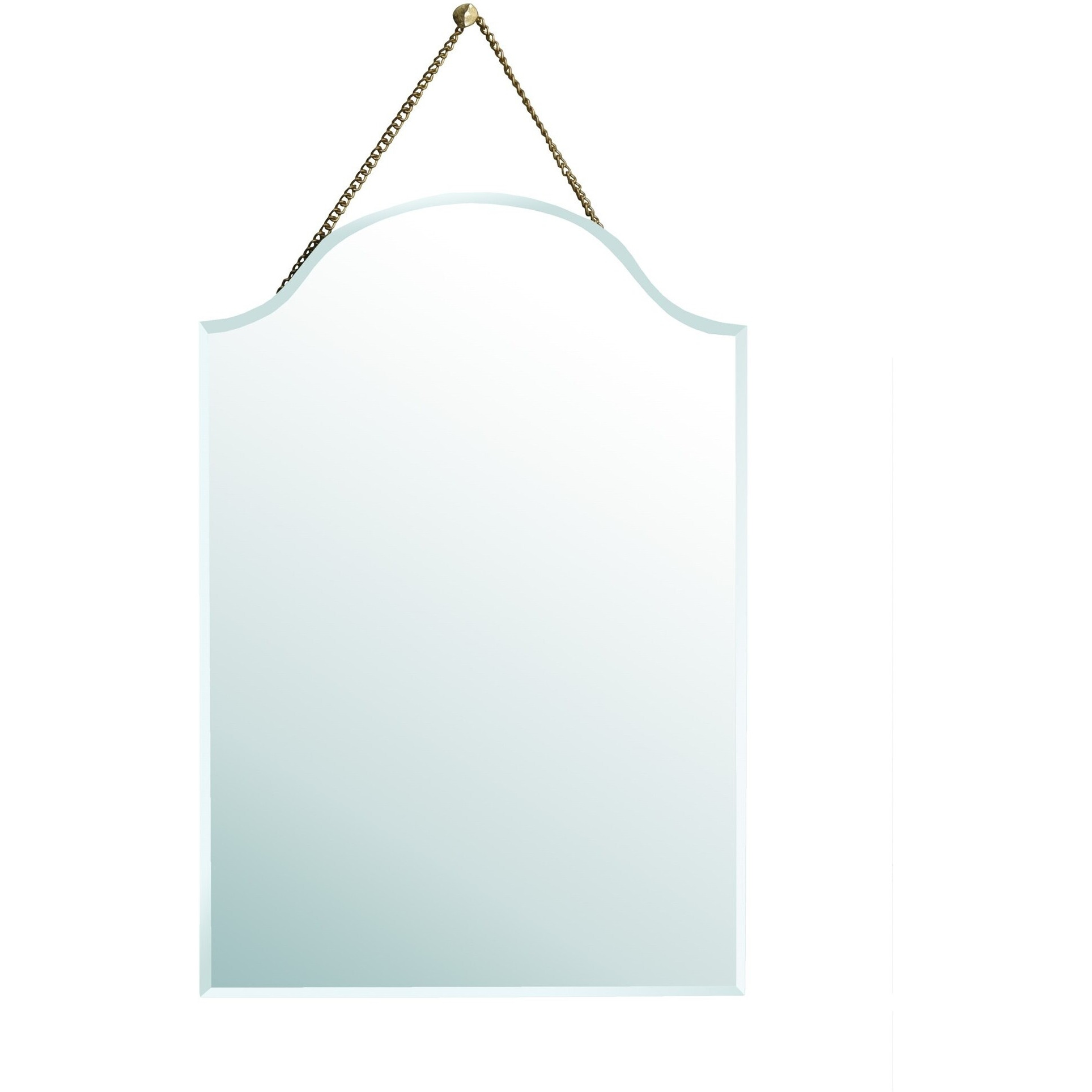 Arch Shaped Beveled Hanging Mirror