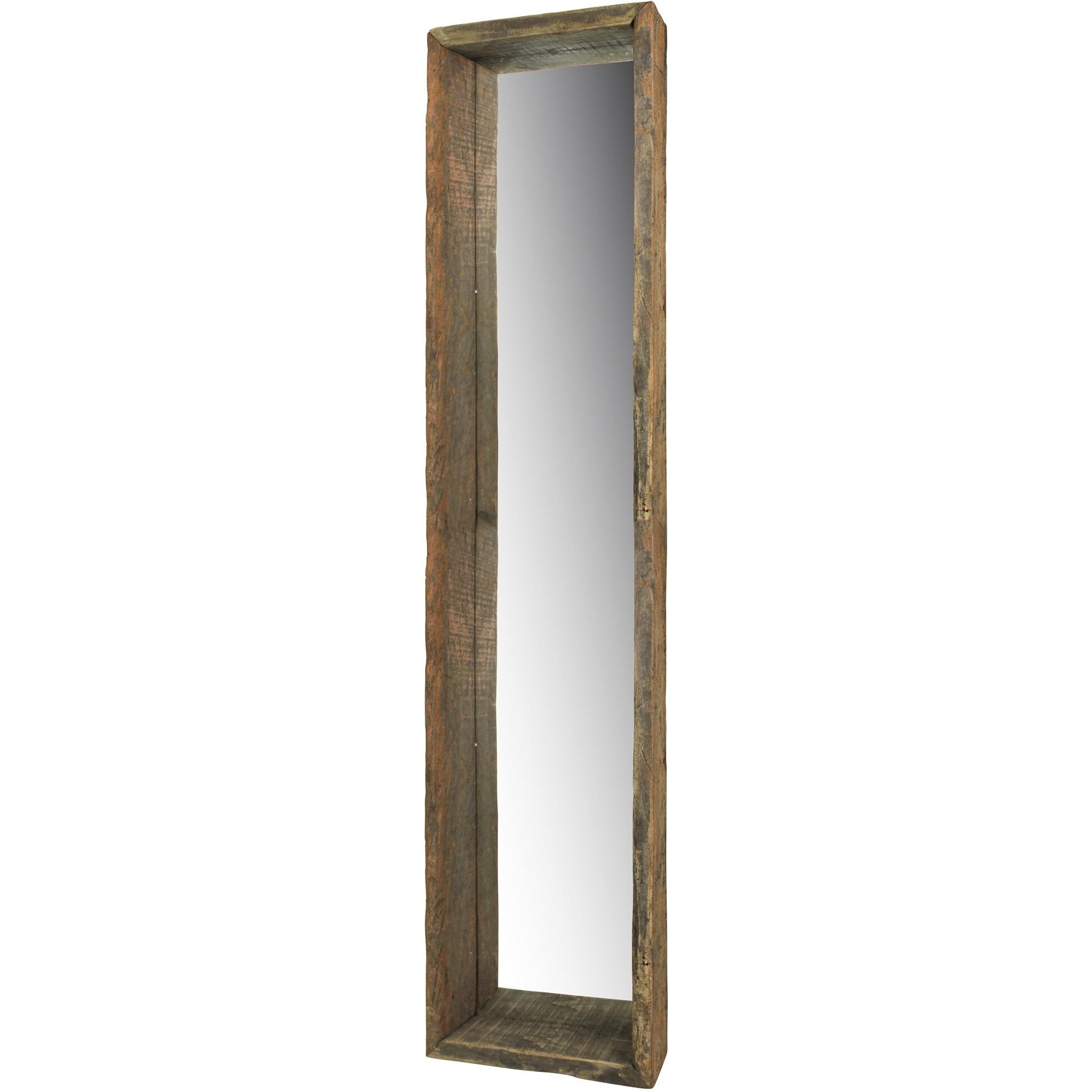 Wooden Mirrored Shelf