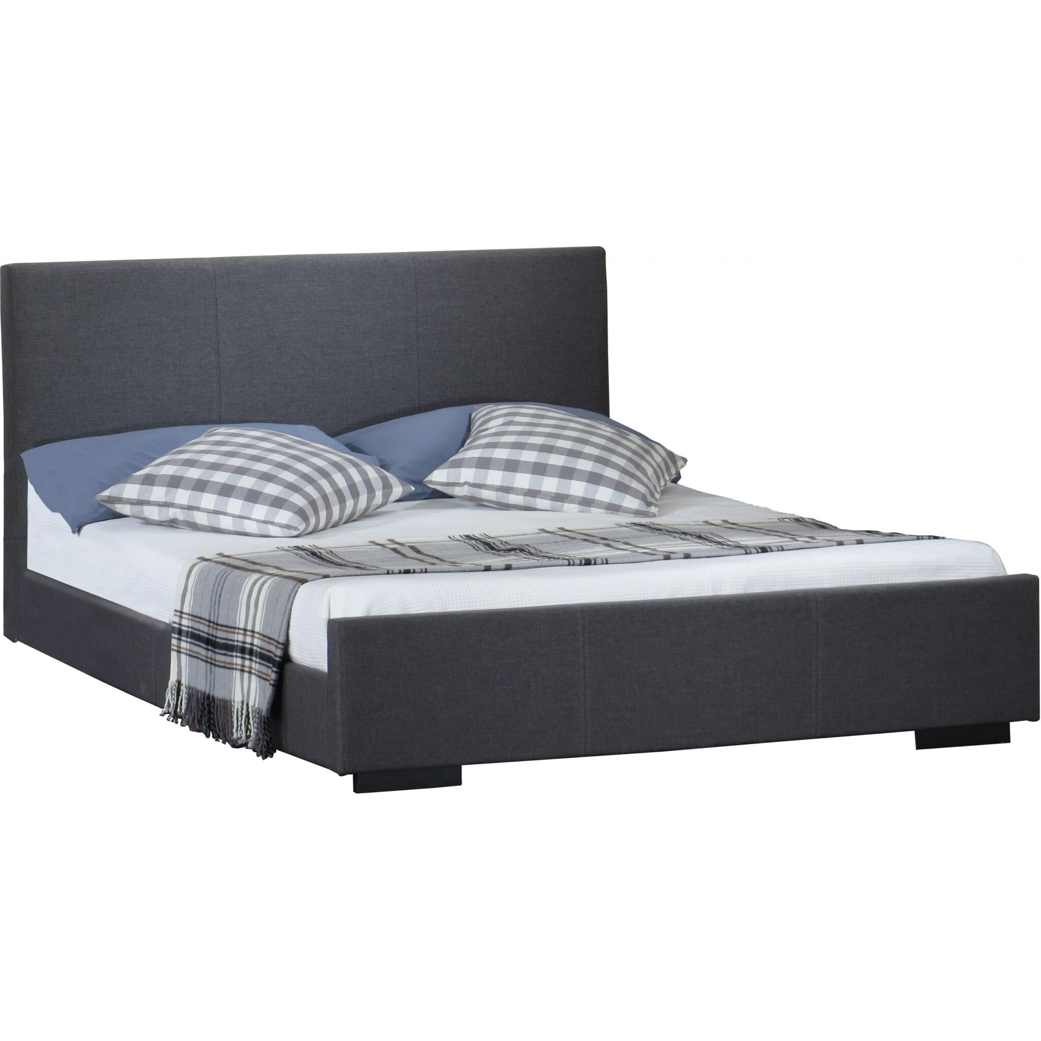 Grey Platform Queen Bed