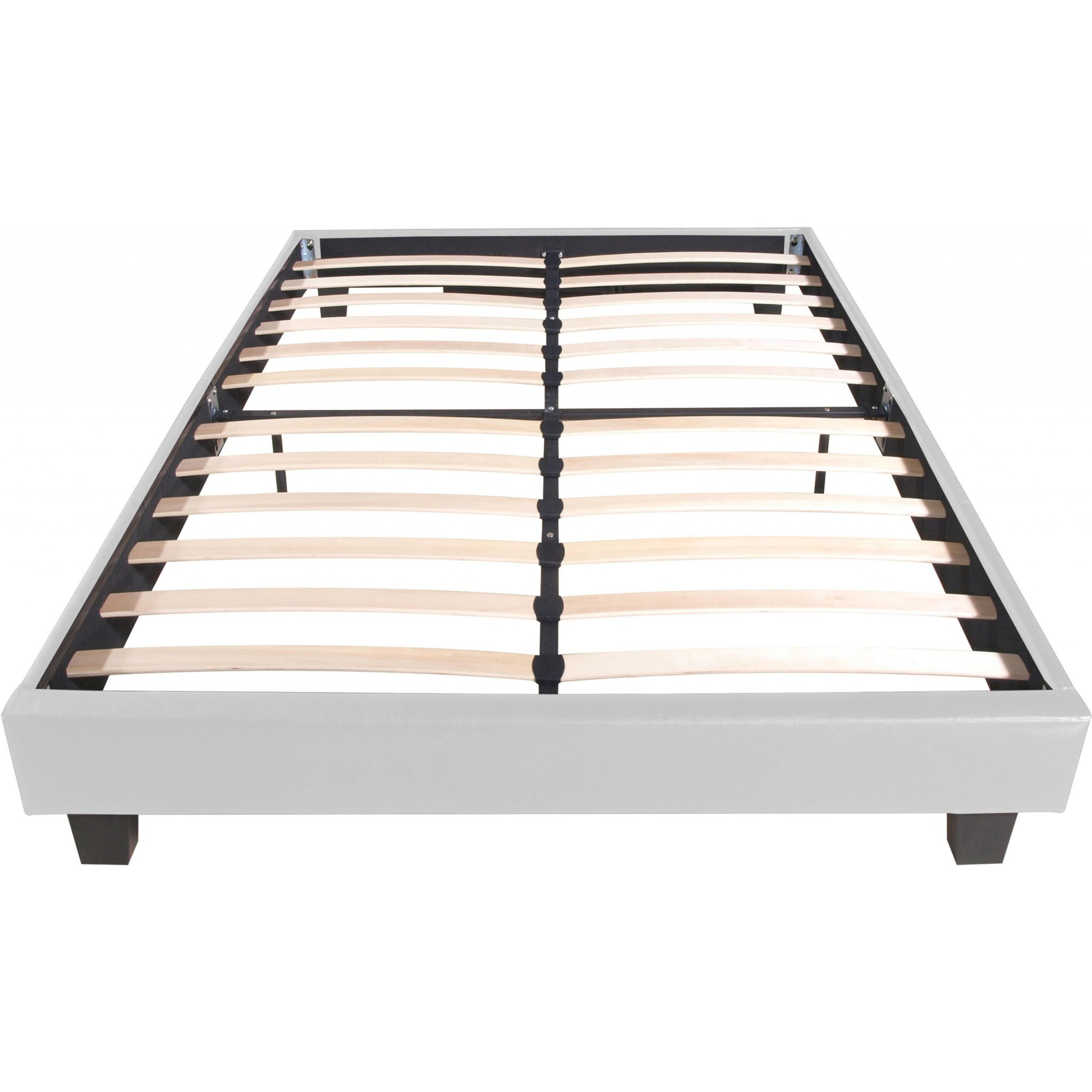White Platform Queen Bed