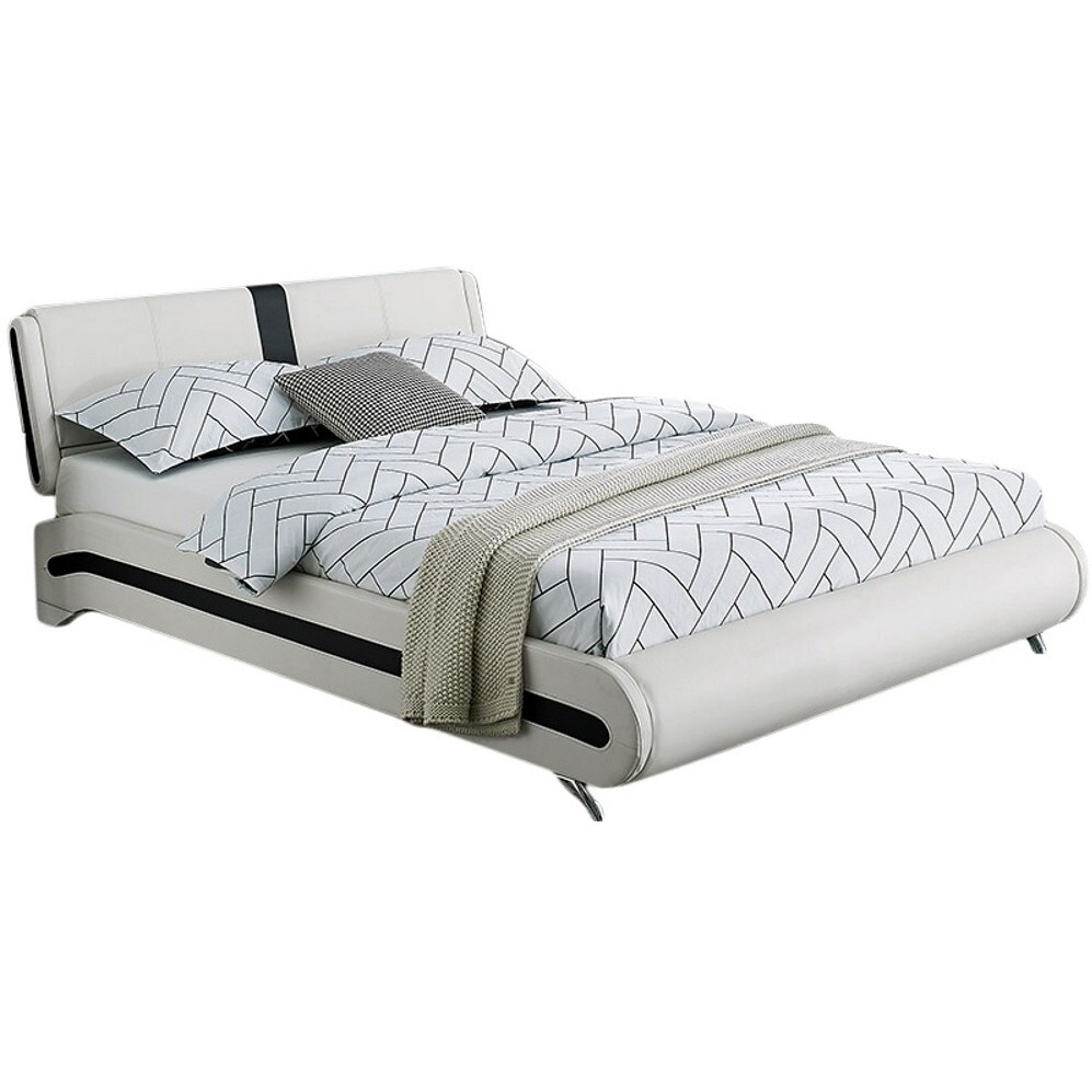 White Platform King Bed