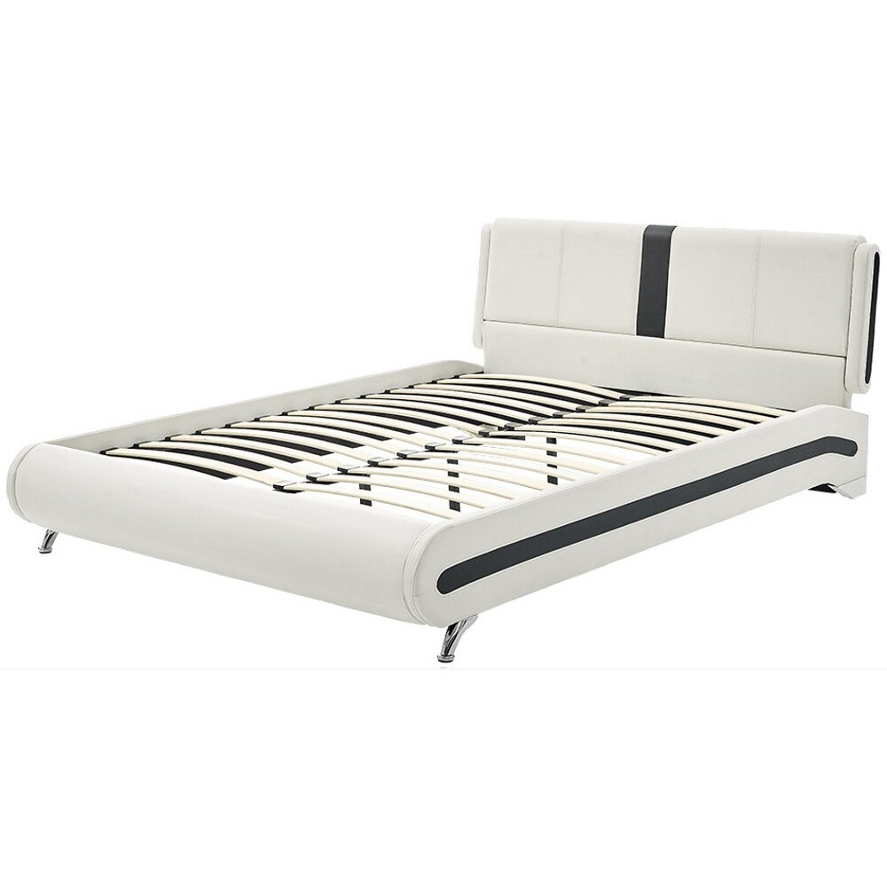 White Platform King Bed