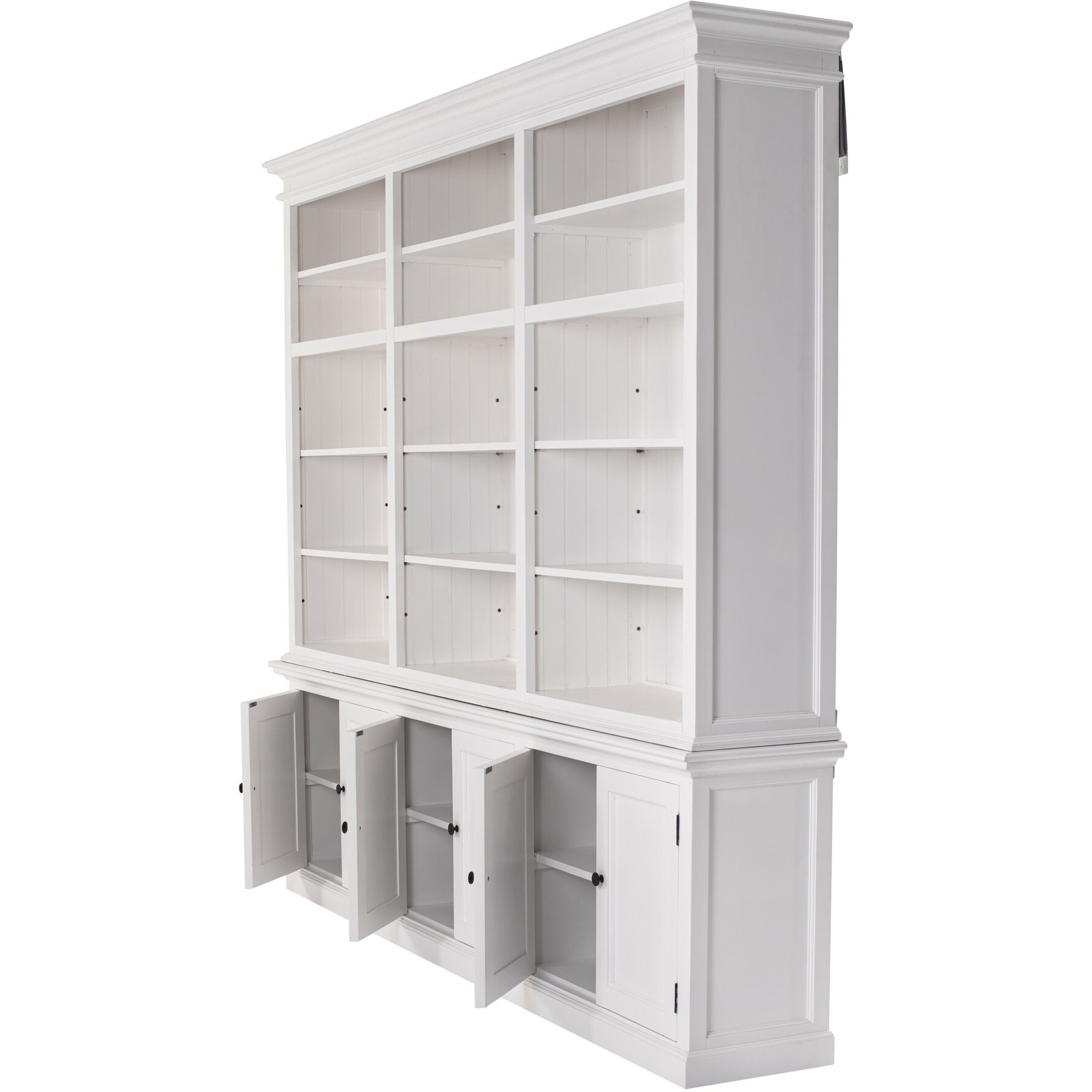 Classic White Triple-Bay Hutch Unit