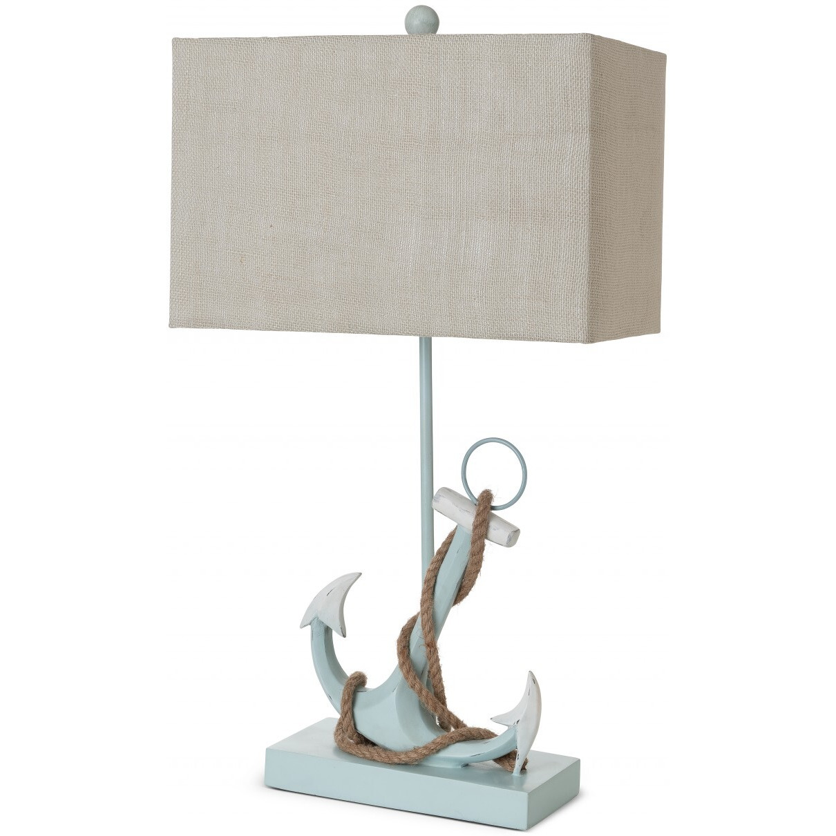Set Of 2 Blue And White Anchor Table Lamps