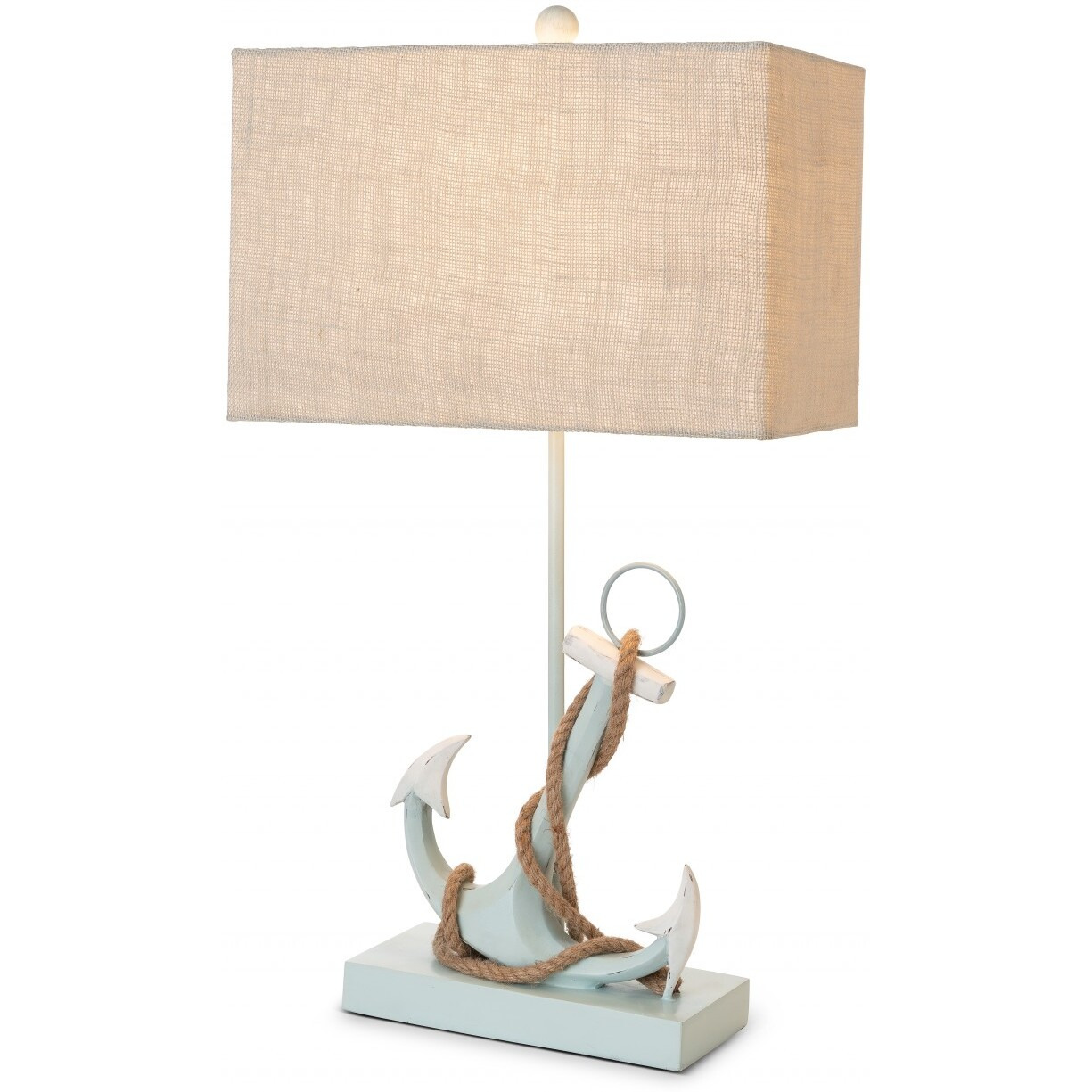 Set Of 2 Blue And White Anchor Table Lamps