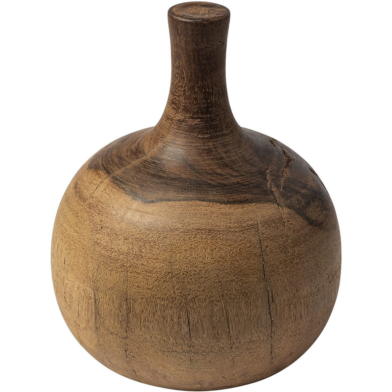 11"" Vase Shaped Wooden Decor Piece