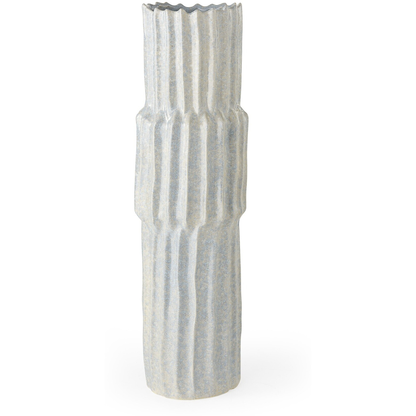 23"" Jumbo Organic Textured Gray Vase
