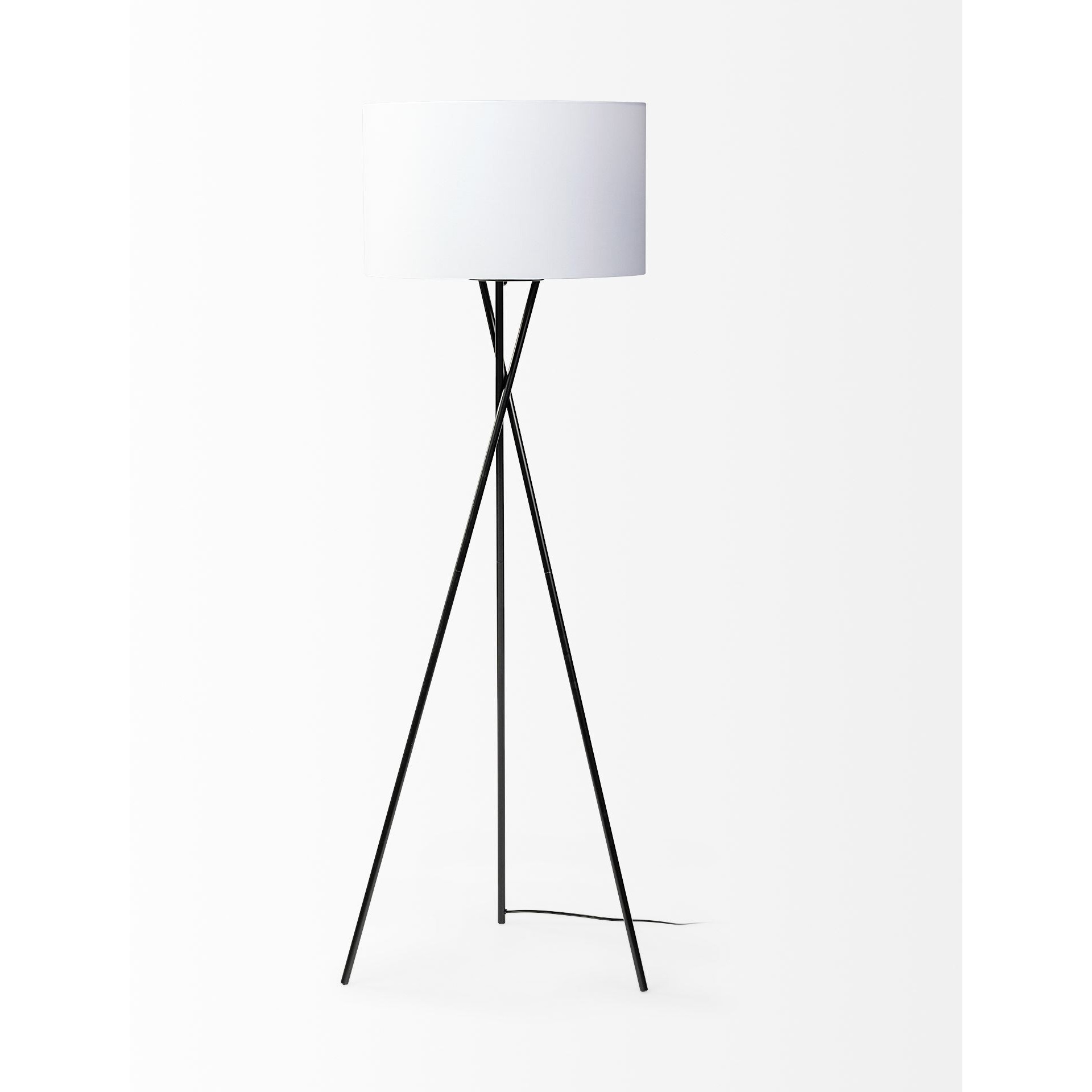 Black Metal Tripod Floor Lamp