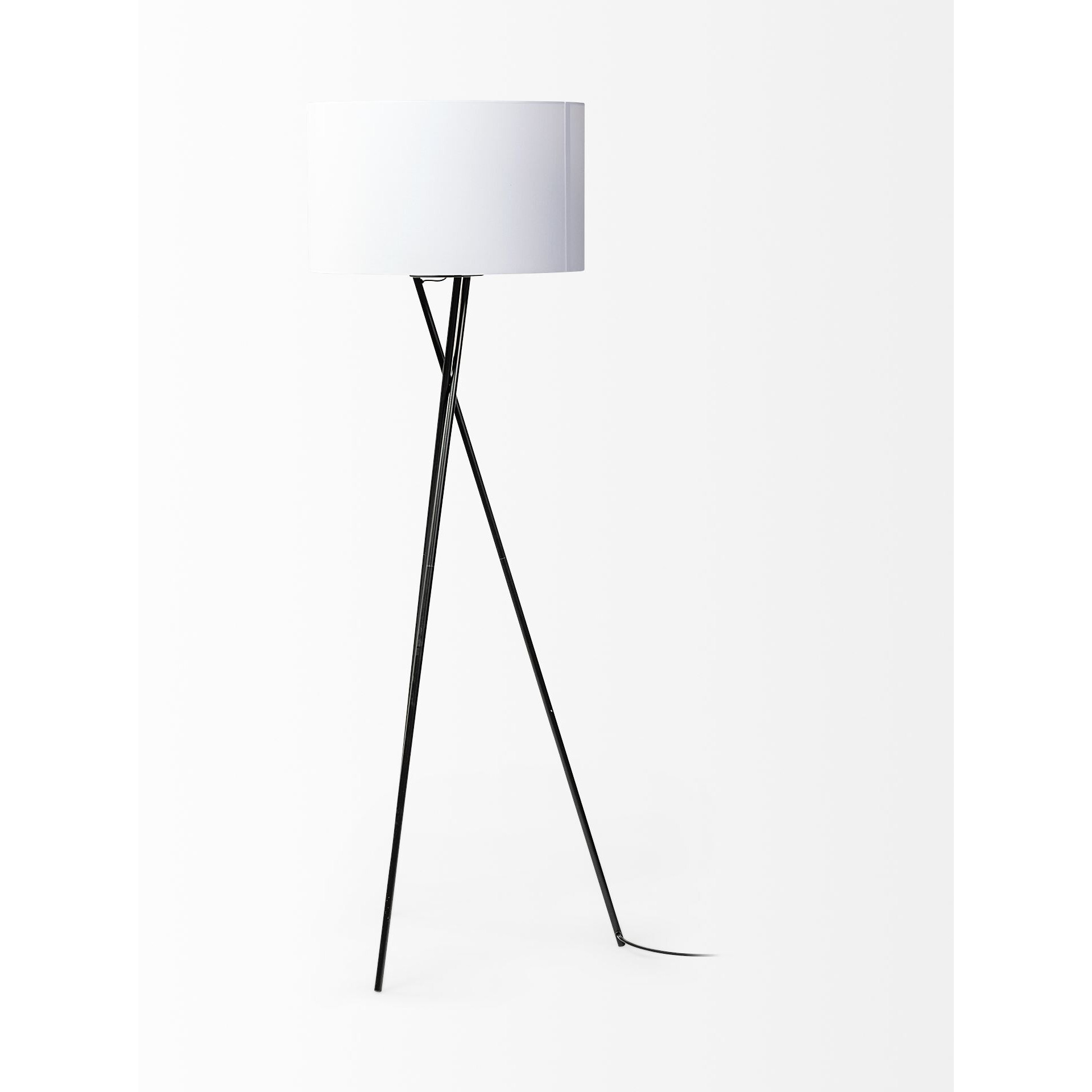 Black Metal Tripod Floor Lamp