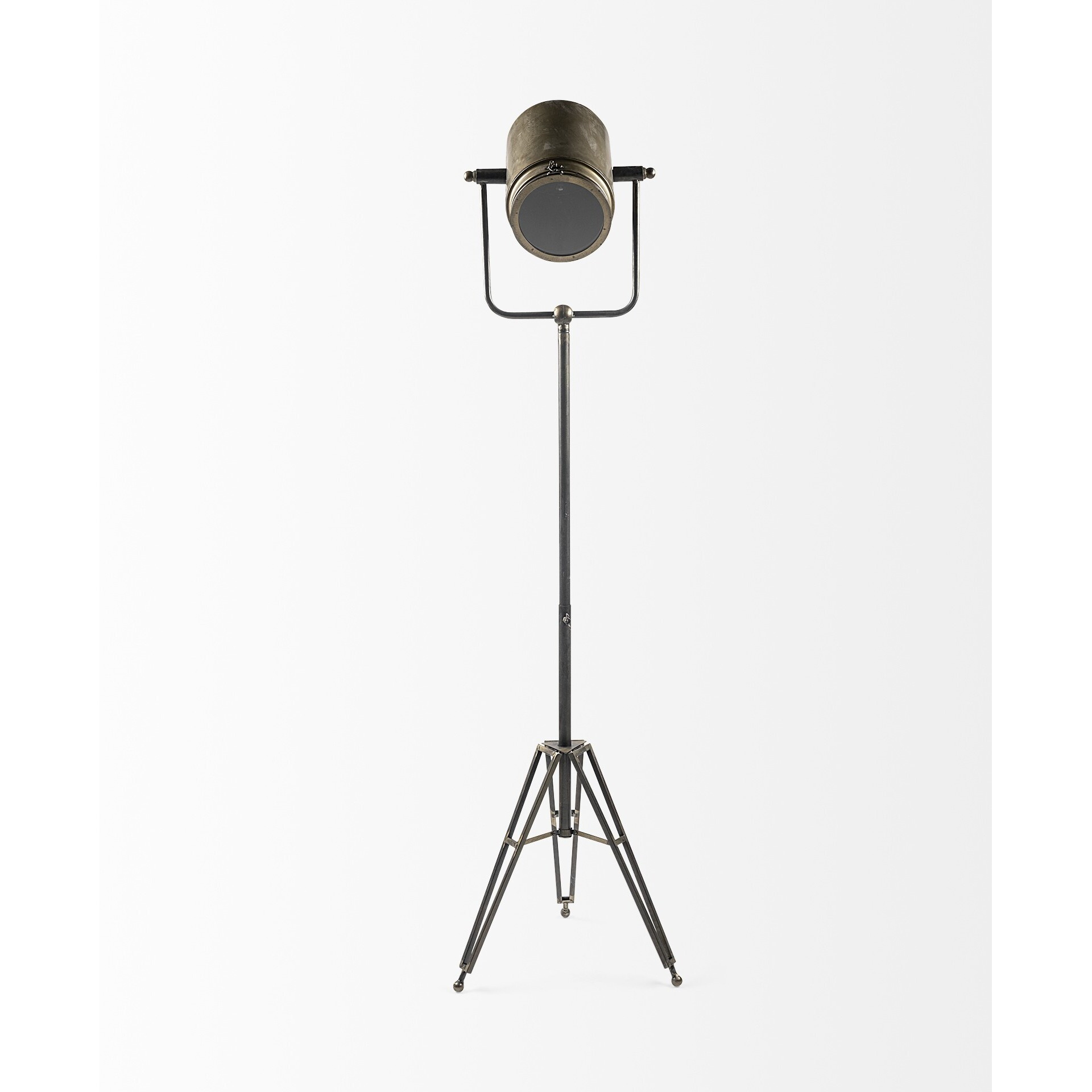 61"" Gold Movie Set Floor Lamp