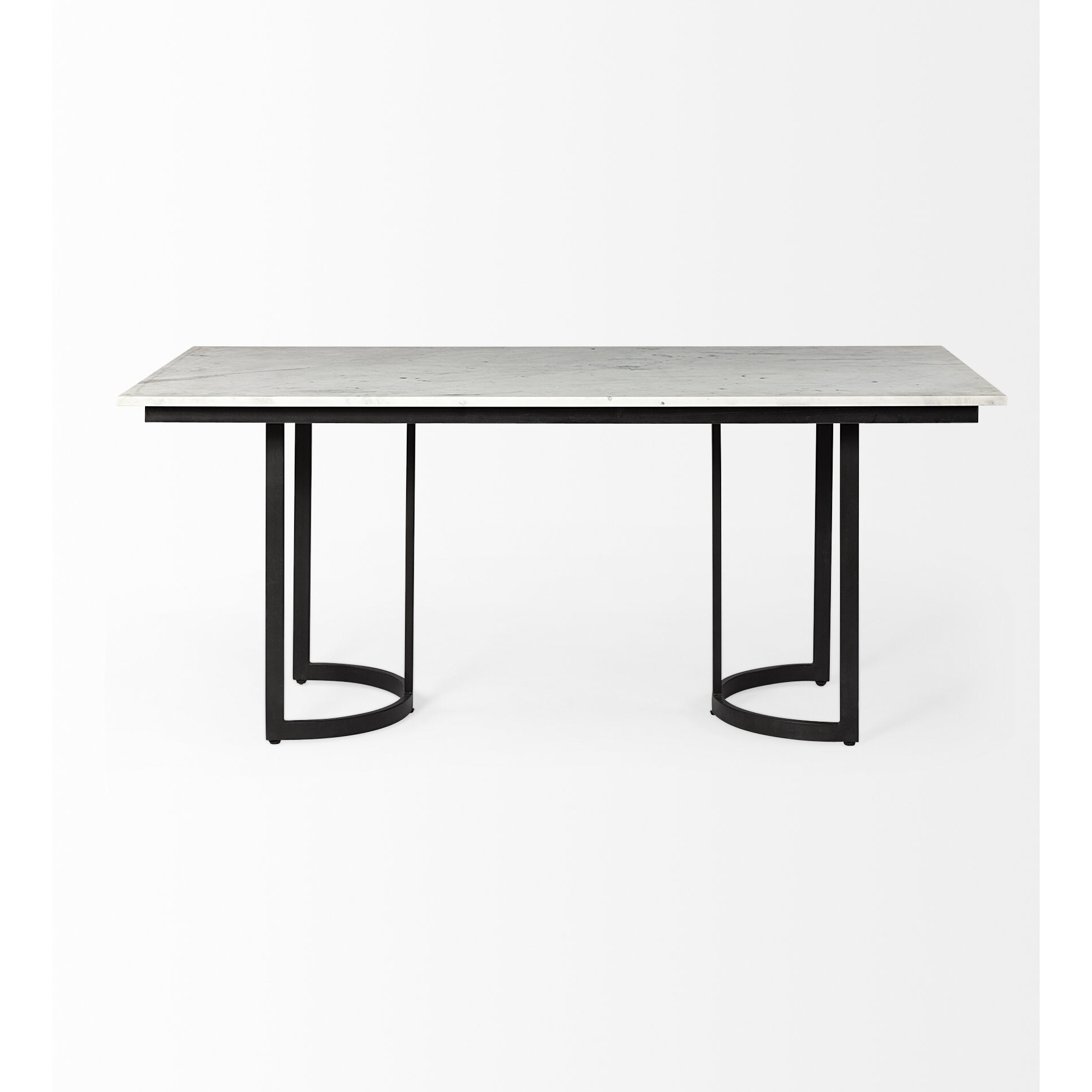 Modern Marble And Metal Dining Table