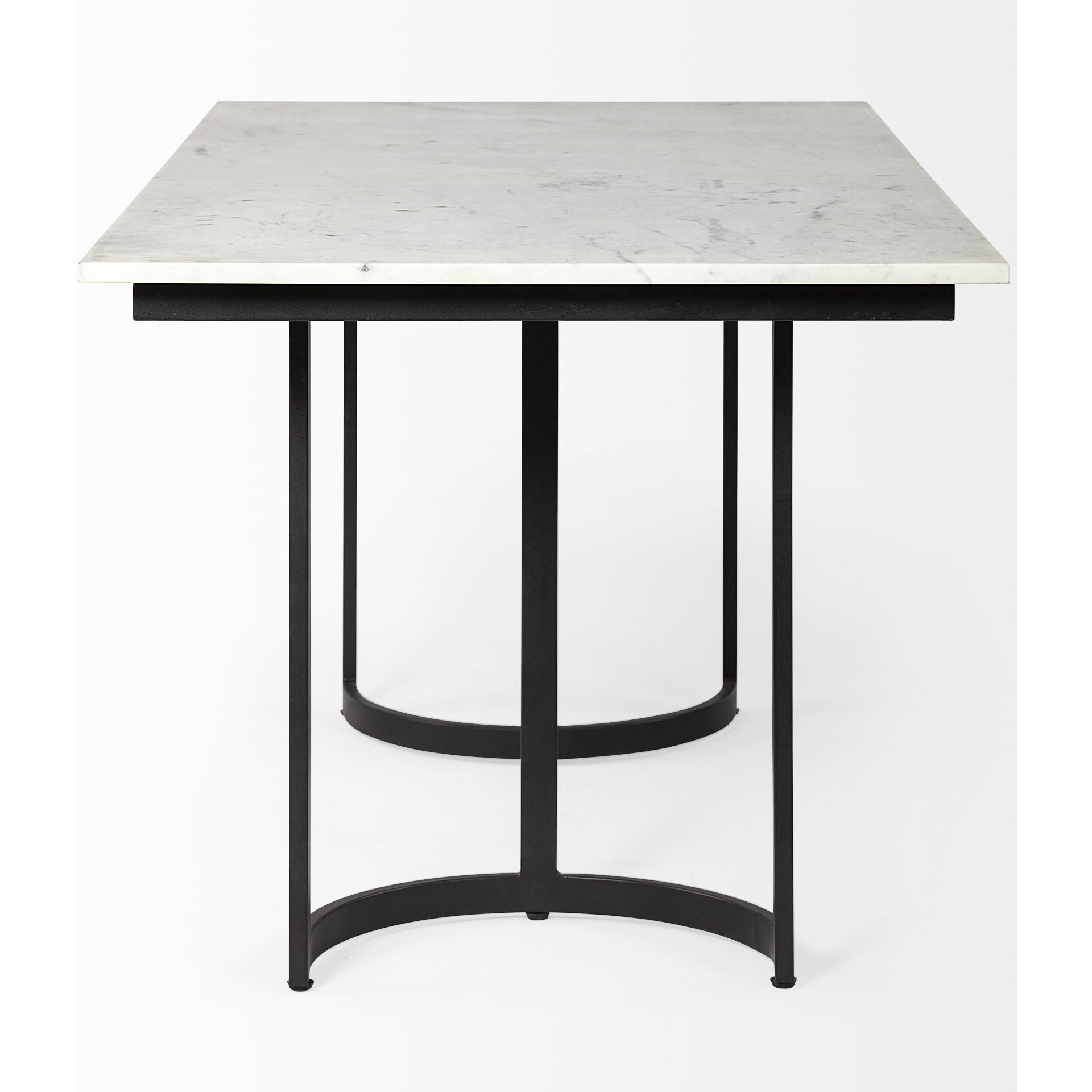 Modern Marble And Metal Dining Table
