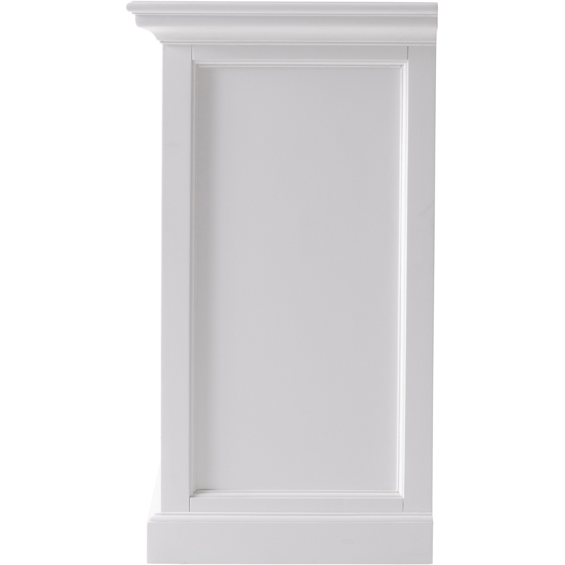Classic White Large Nightstand With Dividers