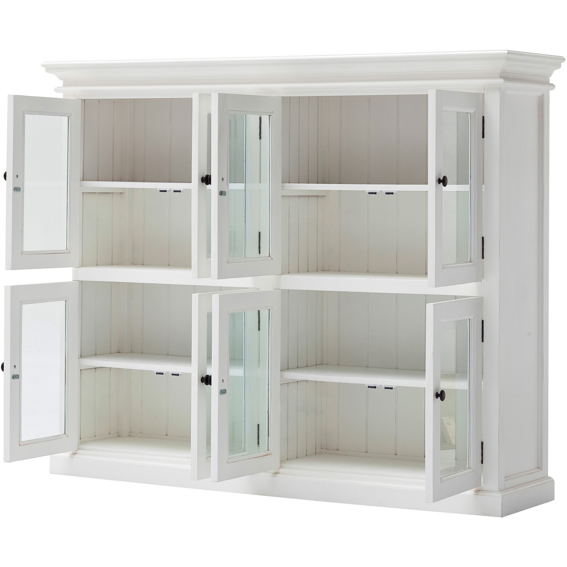 Classic White Two Level Mega Storage Cabinet