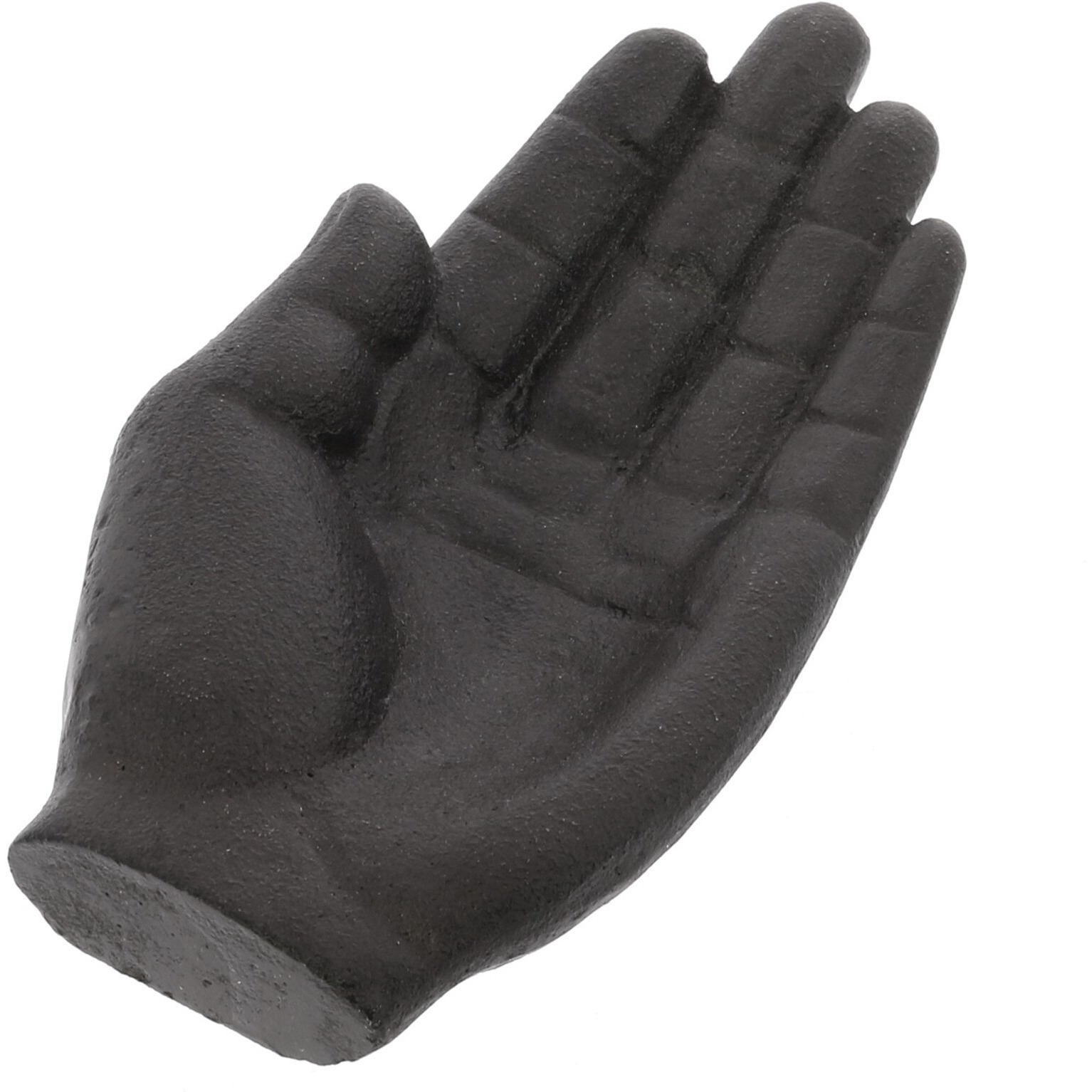 Black Cast Iron Hand Shaped Sculpture