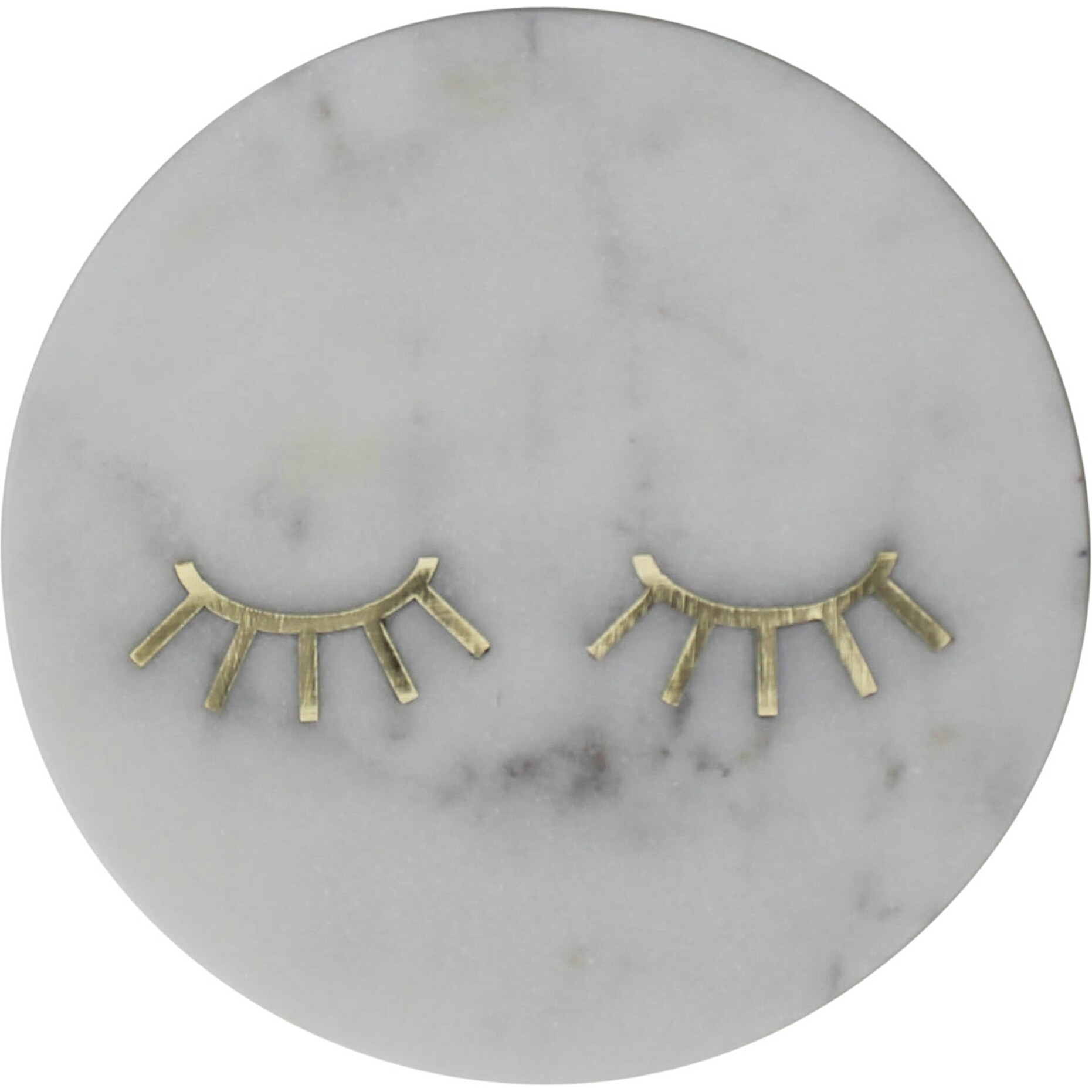 Lashes Inlay Marble Serving Tray