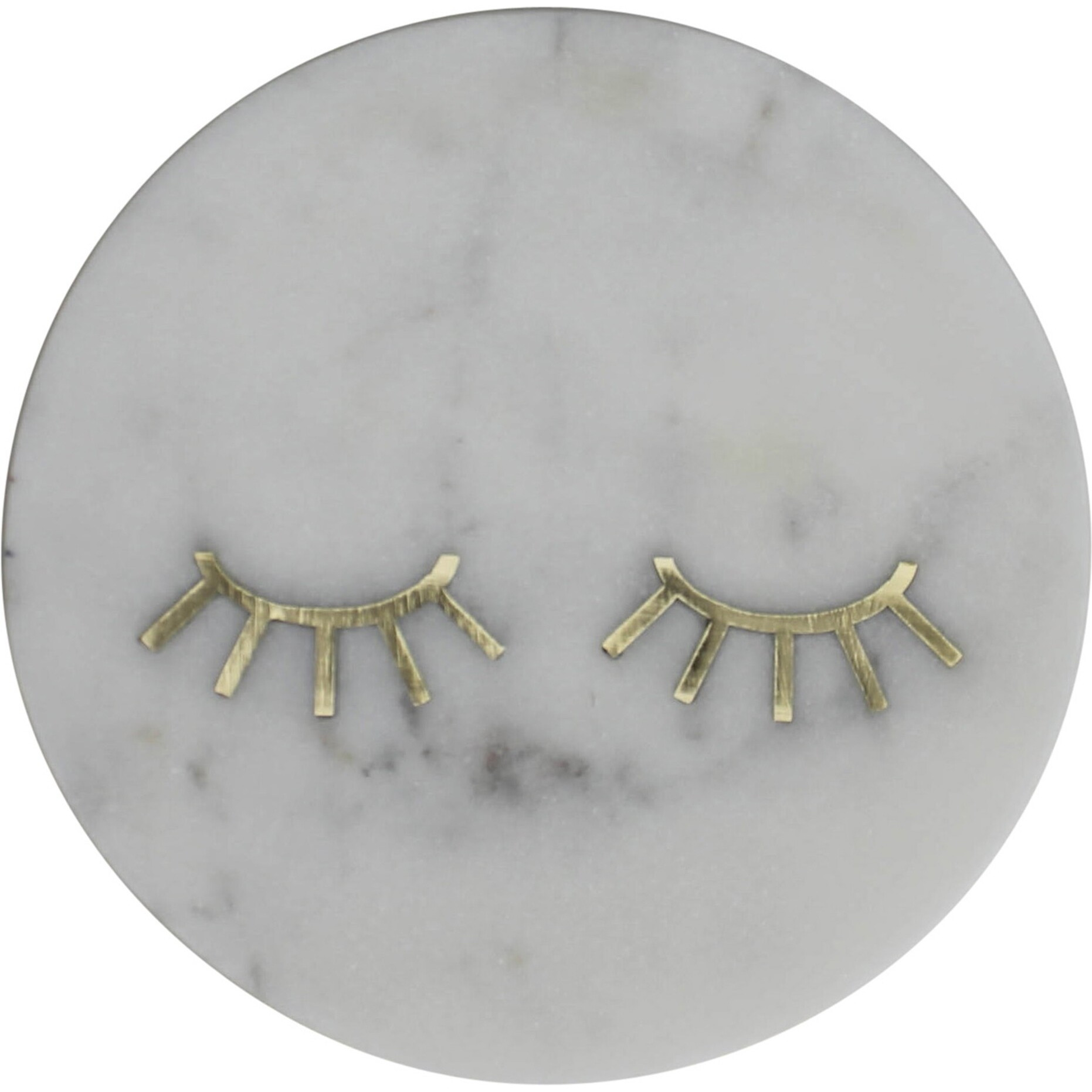 Lashes Inlay Marble Serving Tray