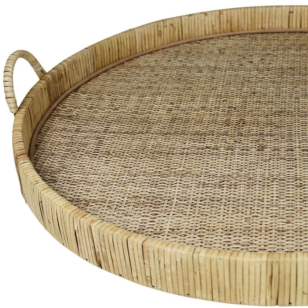 Jumbo Bamboo Round Tray