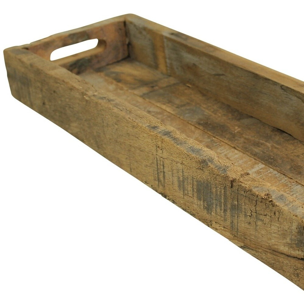 Jumbo Rectangular Wooden Block Serving Tray