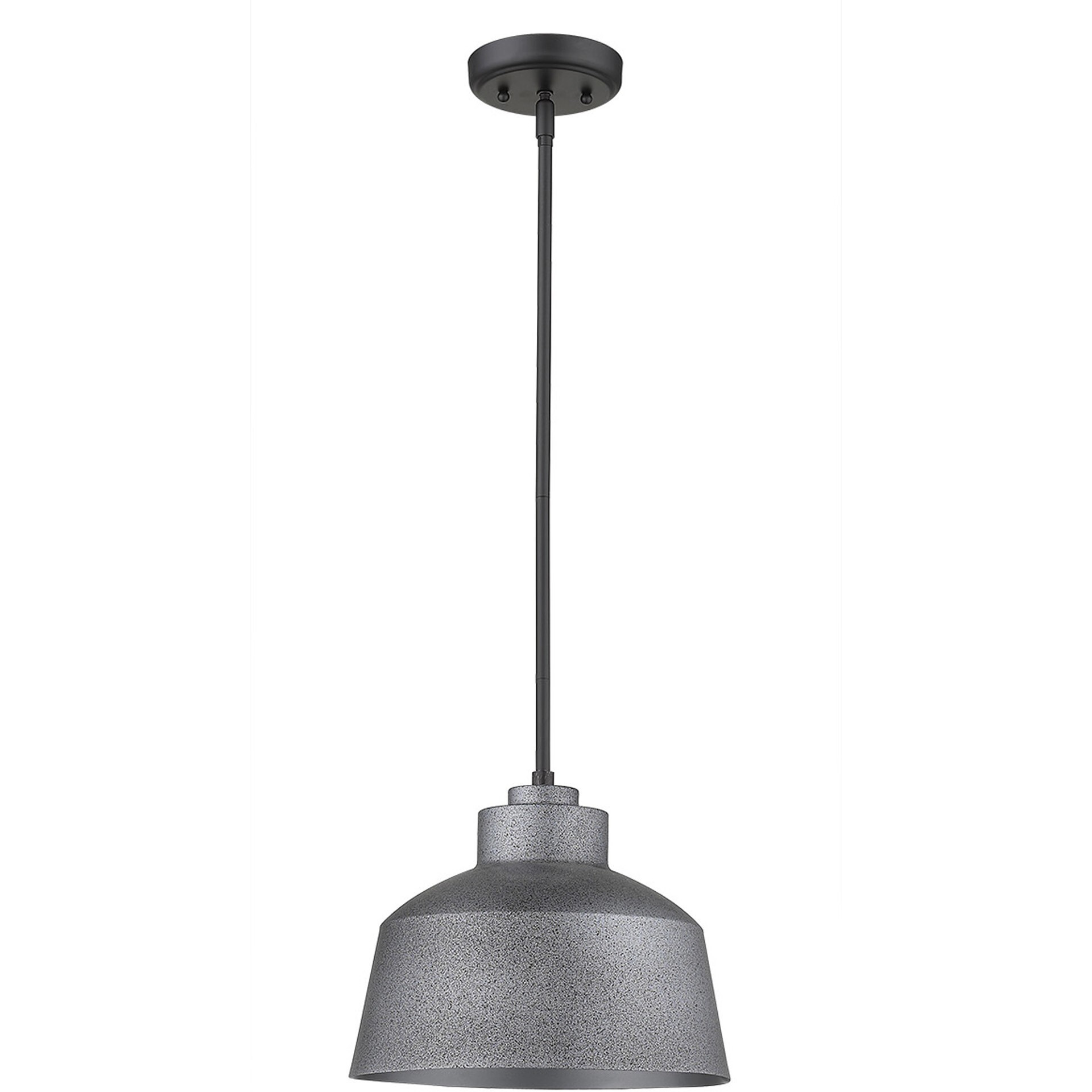 Barnes 1-Light Gray Convertible Pendant