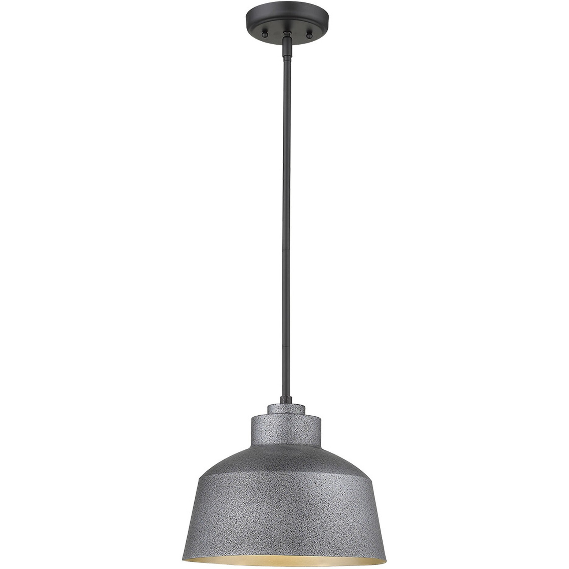 Barnes 1-Light Gray Convertible Pendant
