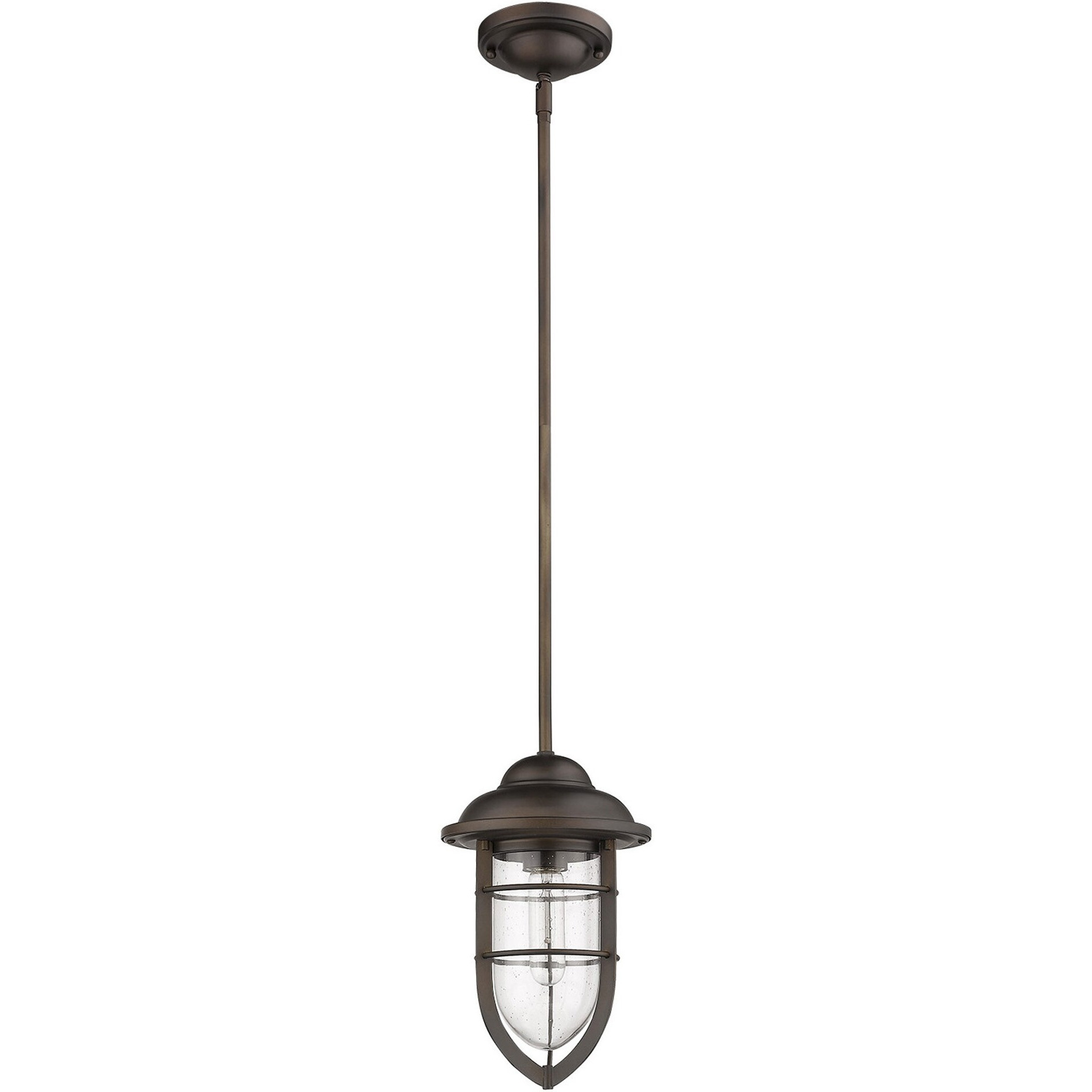 Antique Bronze Teardrop Shape Pendant Light
