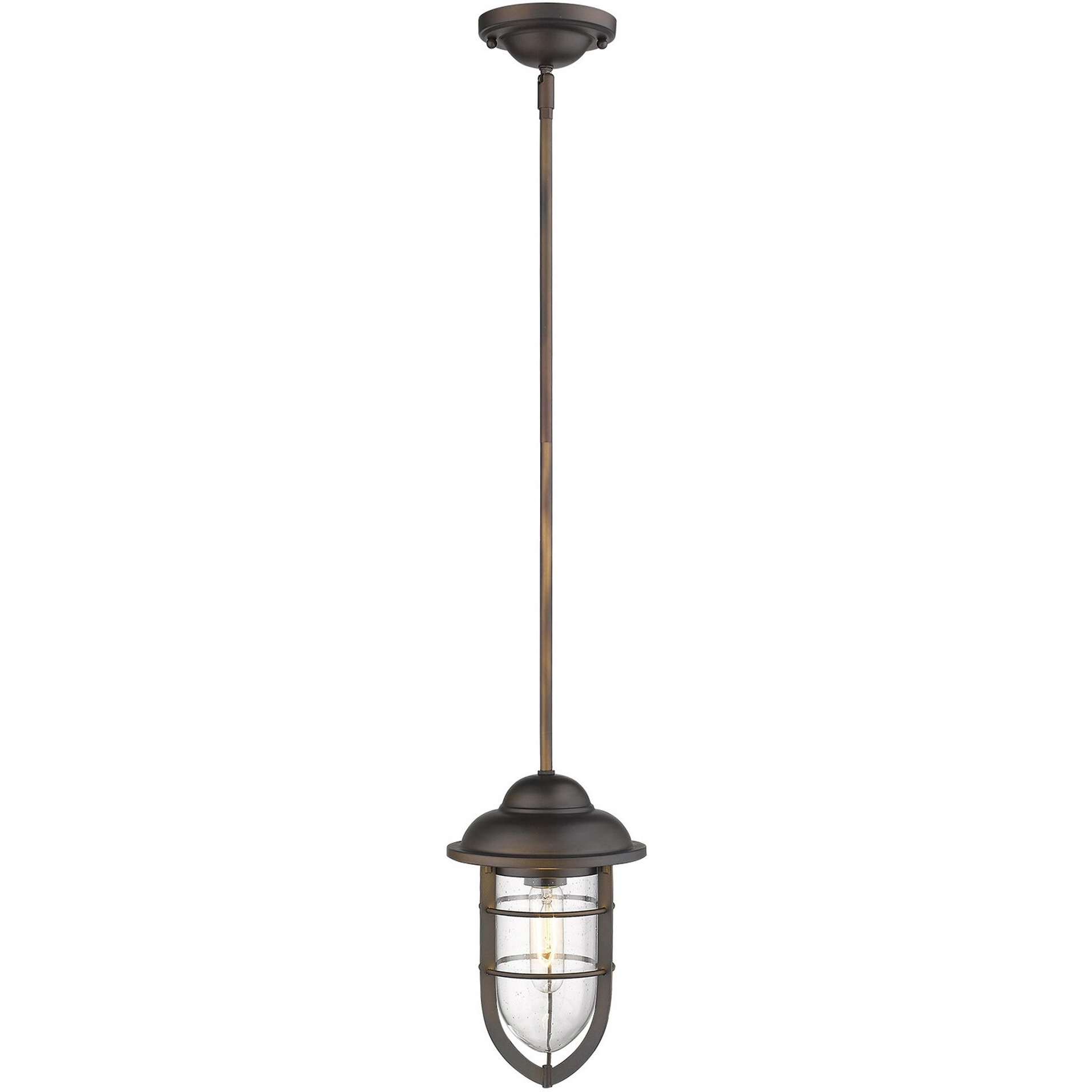 Antique Bronze Teardrop Shape Pendant Light