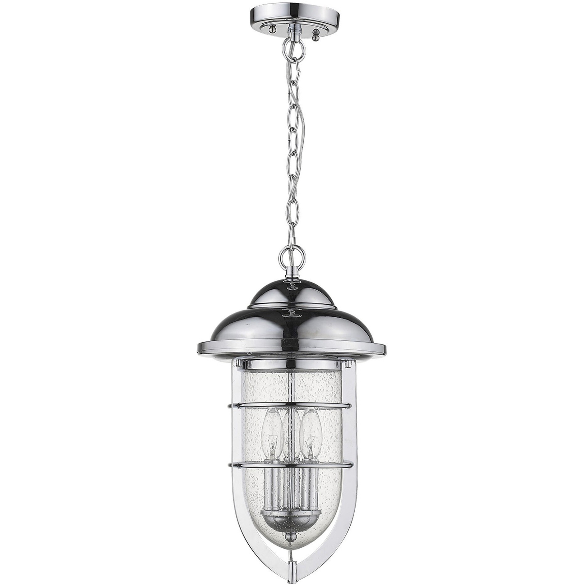 Dylan 3-Light Chrome Hanging Lantern