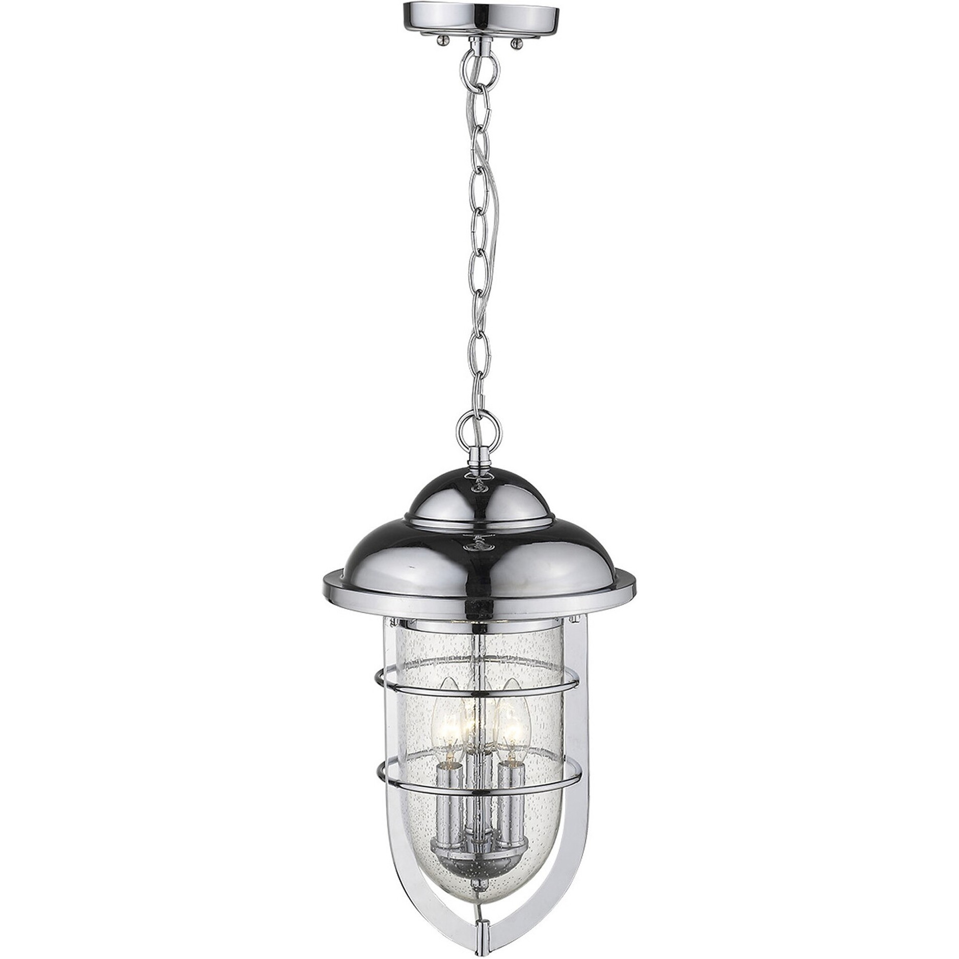 Dylan 3-Light Chrome Hanging Lantern