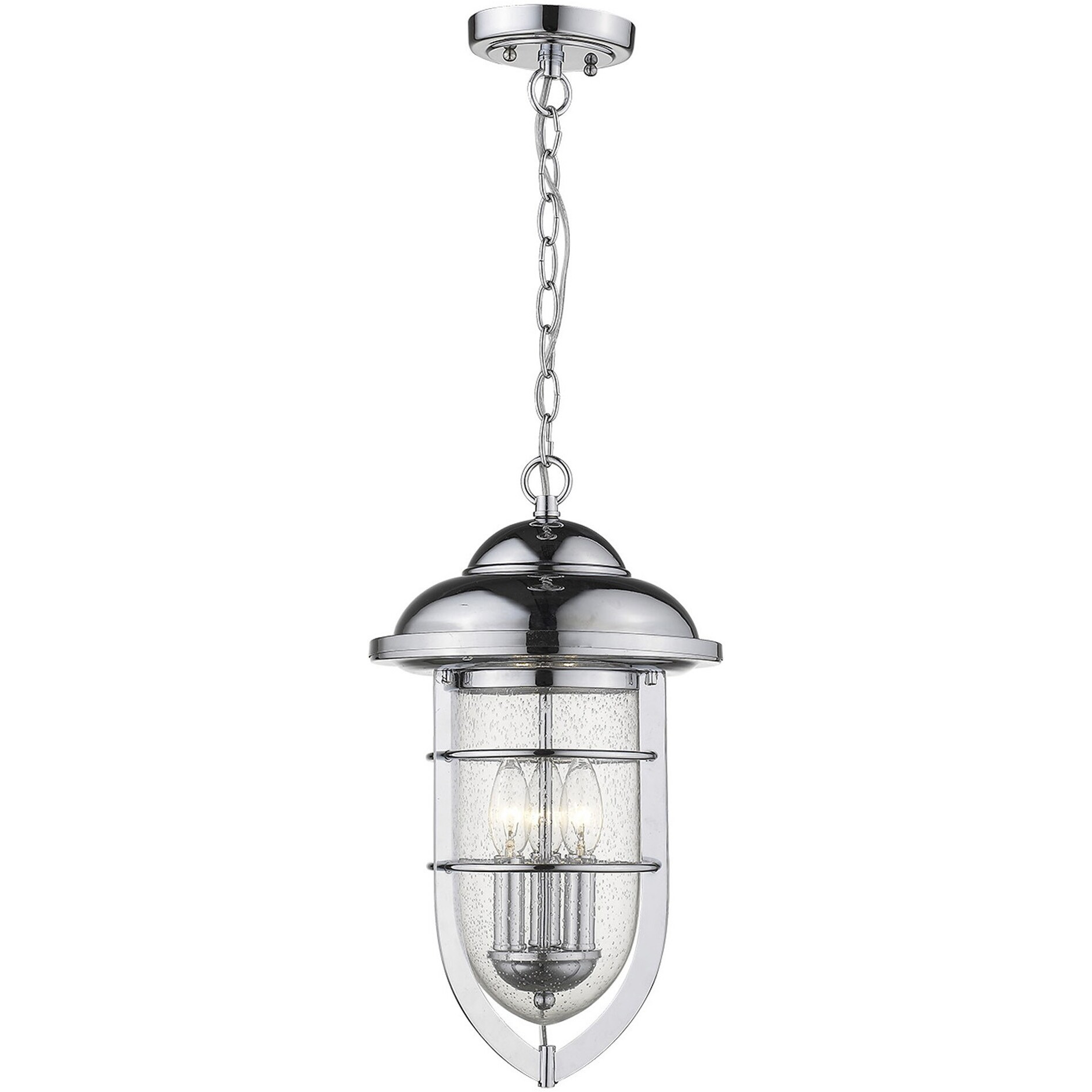 Dylan 3-Light Chrome Hanging Lantern