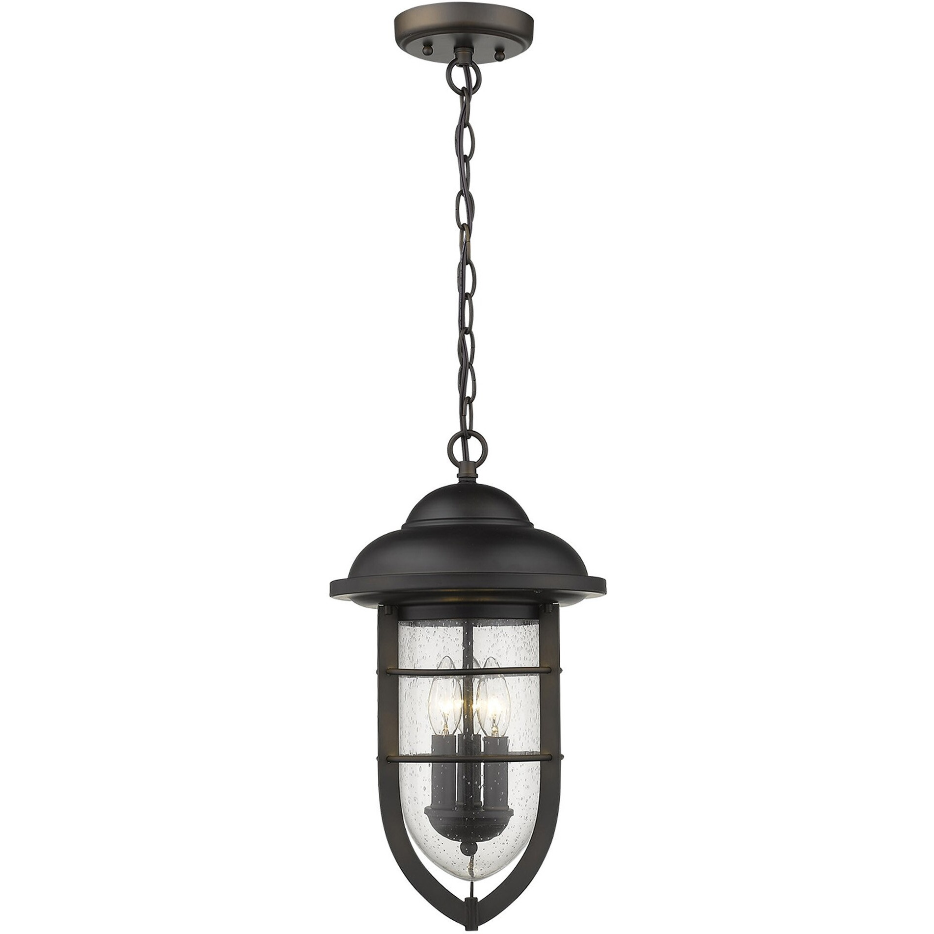 Dylan 3-Light Oil-Rubbed Bronze Hanging Lantern