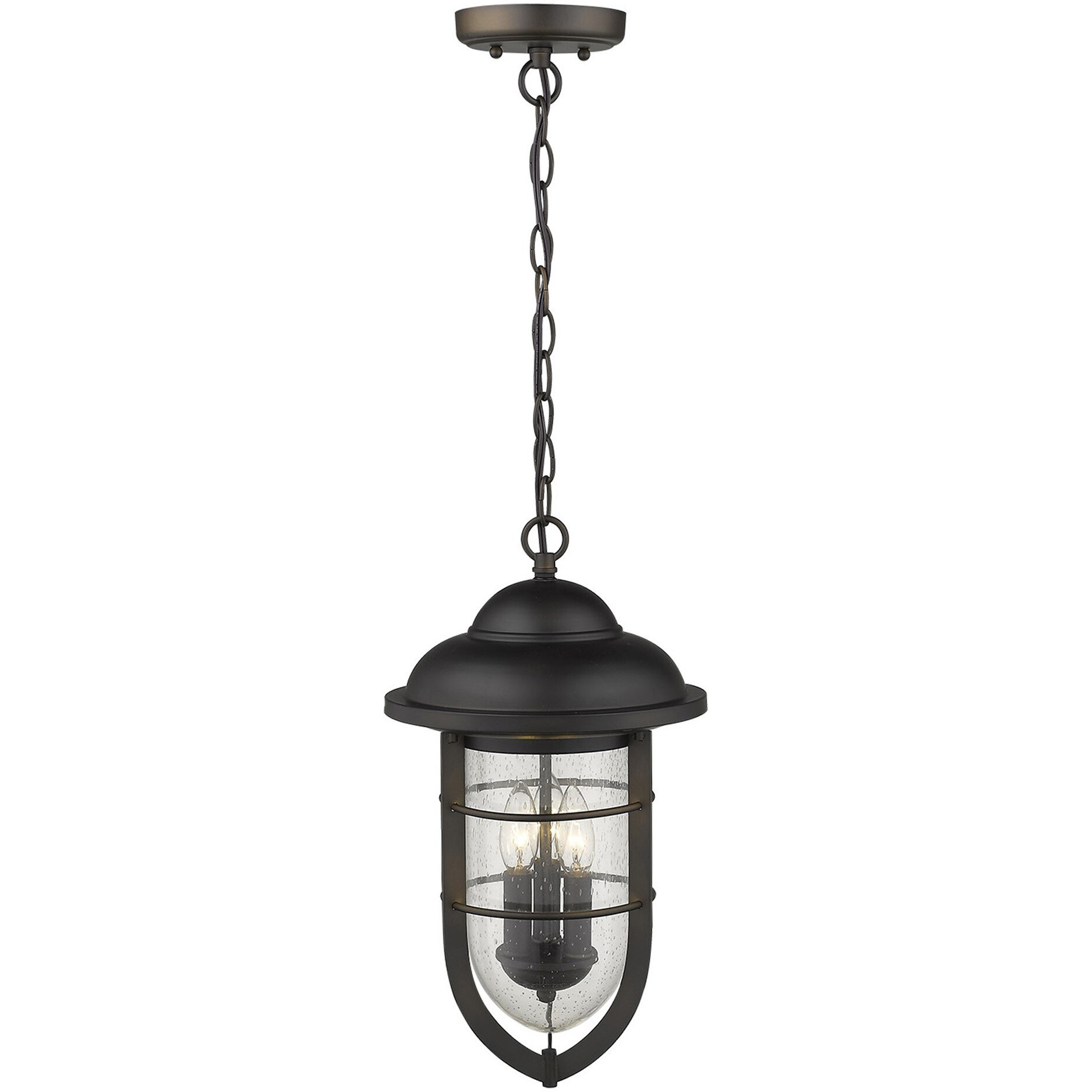 Dylan 3-Light Oil-Rubbed Bronze Hanging Lantern