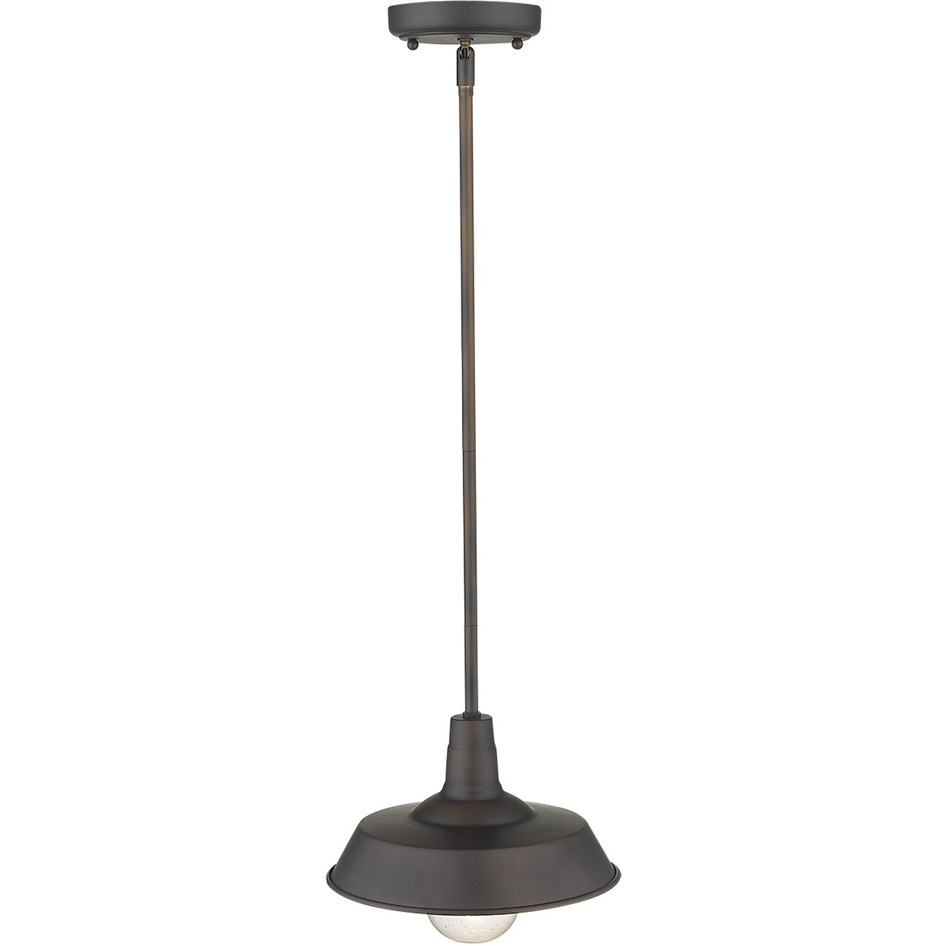 Antique Bronze Shallow Plate Adjustable Pendant Light