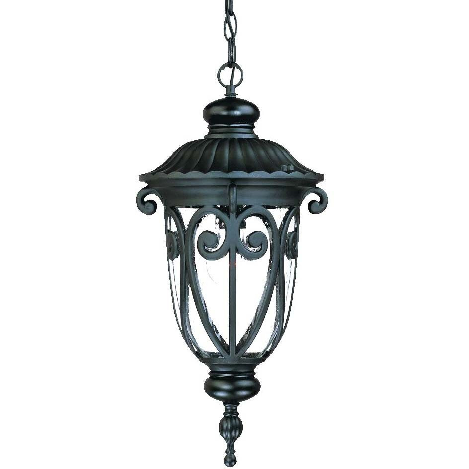 Naples 1-Light Matte Black Hanging Light