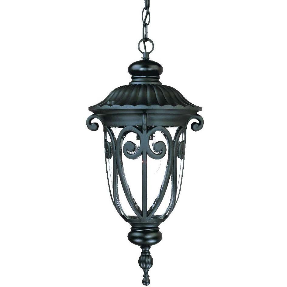 Naples 1-Light Matte Black Hanging Light
