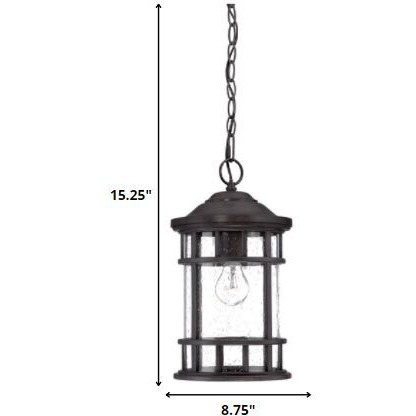 Matte Black Canister Hanging Light