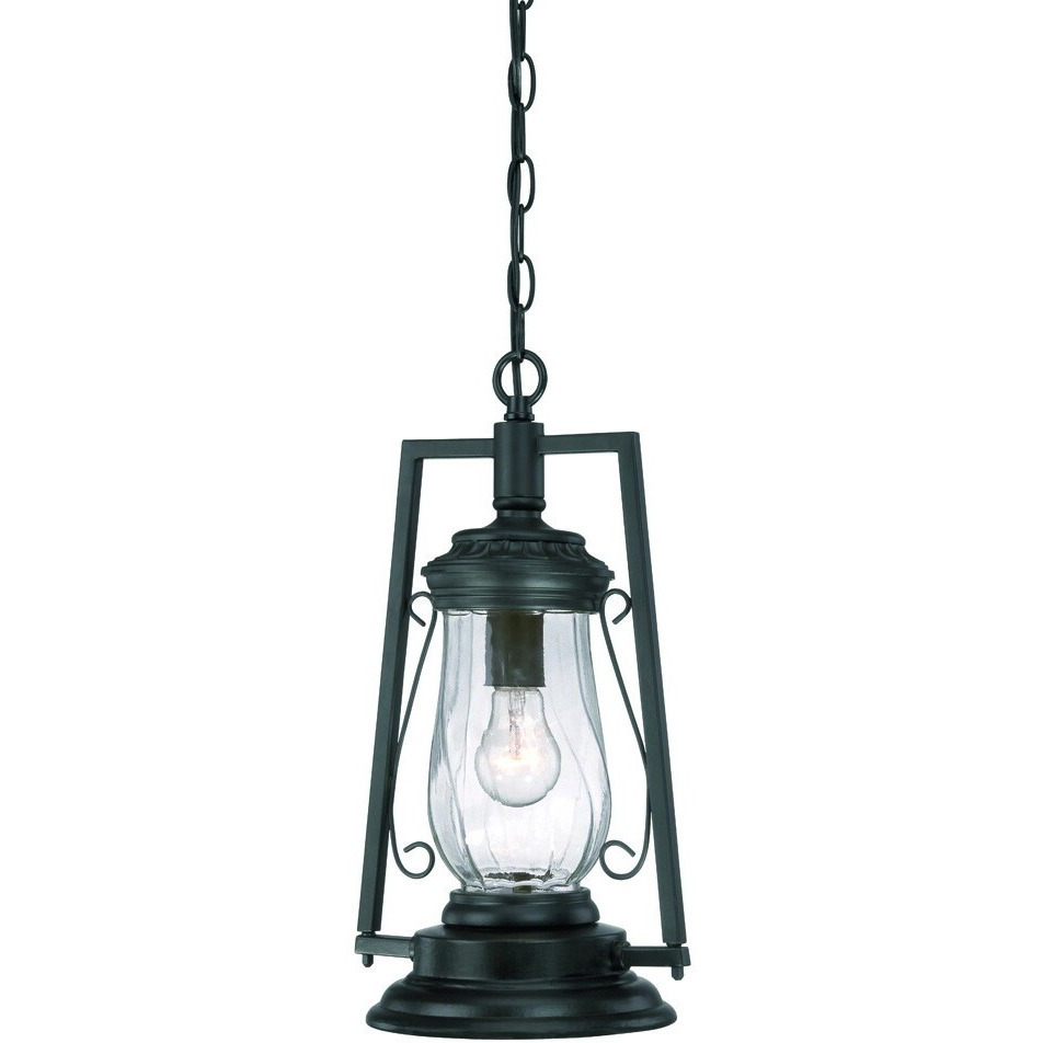 Matte Black Oil Lamp Hanging Light