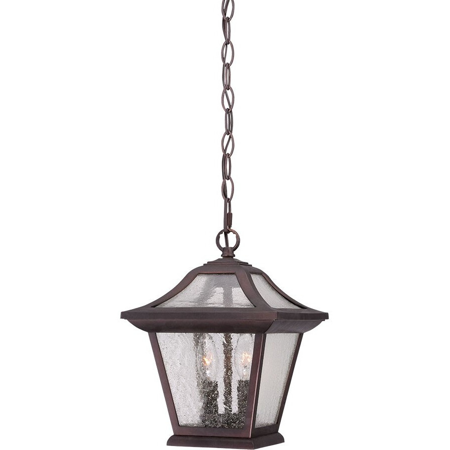 Antique Bronze Birdhouse Shape Outdoor Hanging Light