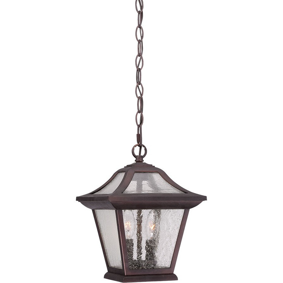 Antique Bronze Birdhouse Shape Outdoor Hanging Light