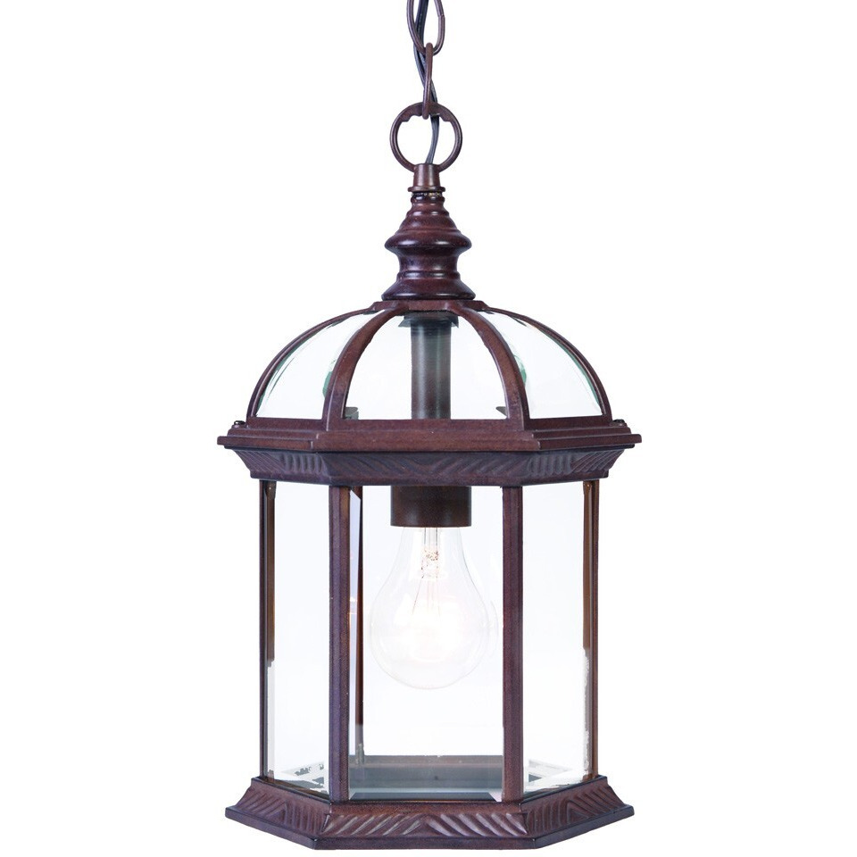 Dark Brown Cage Hanging Light