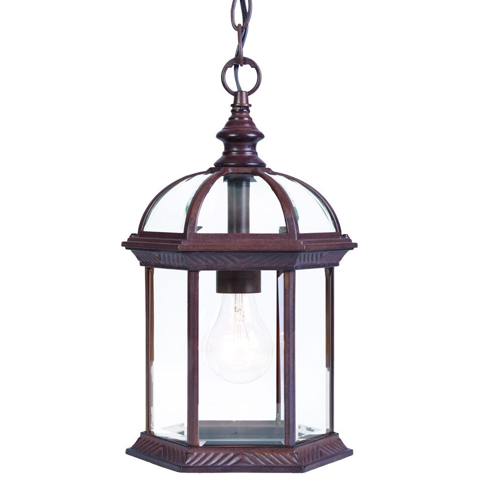 Dark Brown Cage Hanging Light