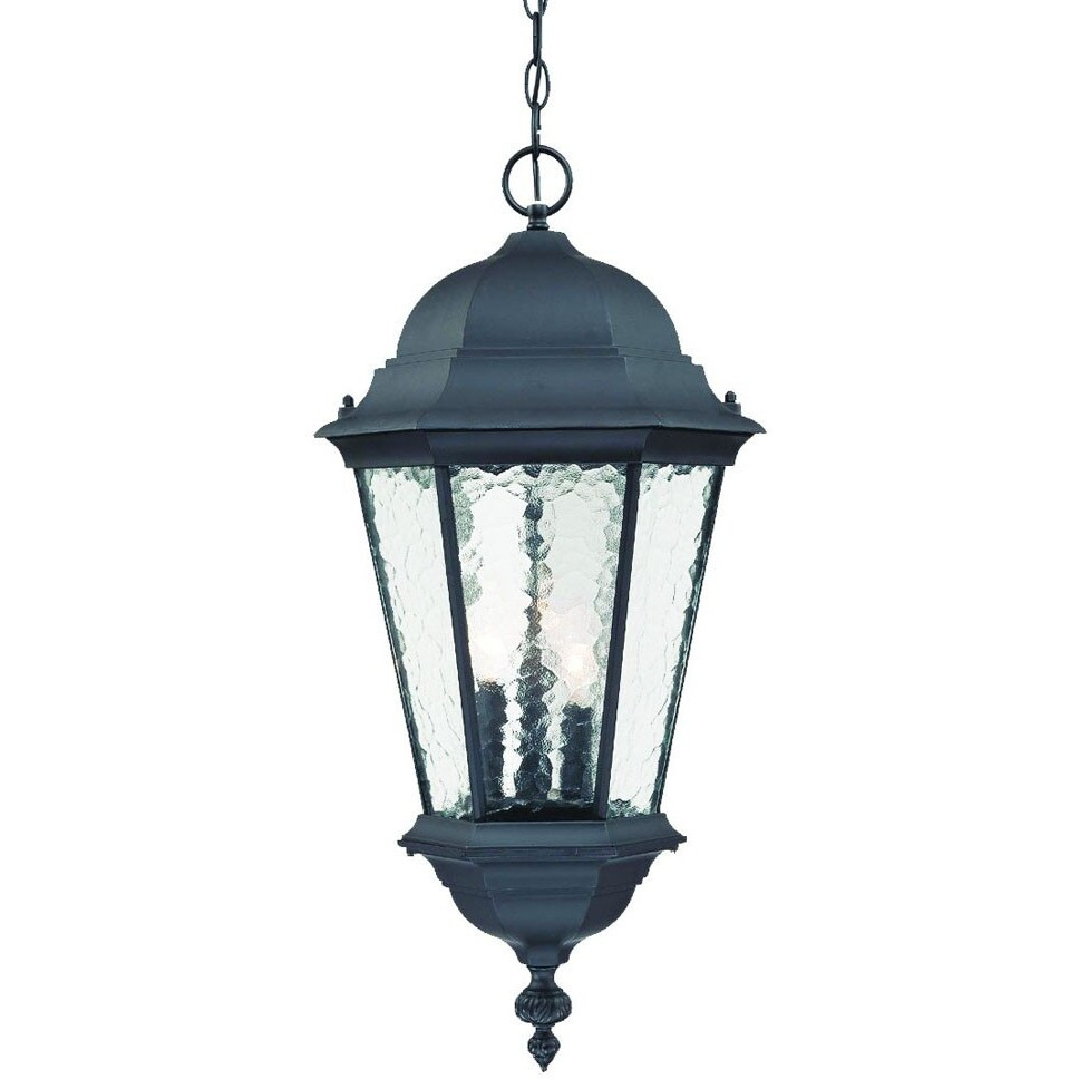 Telfair 3-Light Matte Black Hanging Light