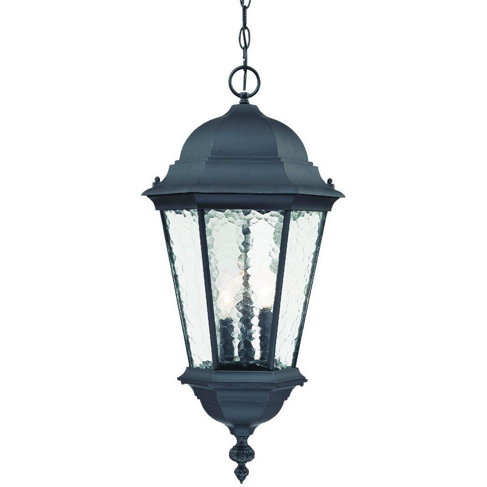 Telfair 3-Light Matte Black Hanging Light