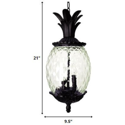 Lanai 3-Light Matte Black Wall Light