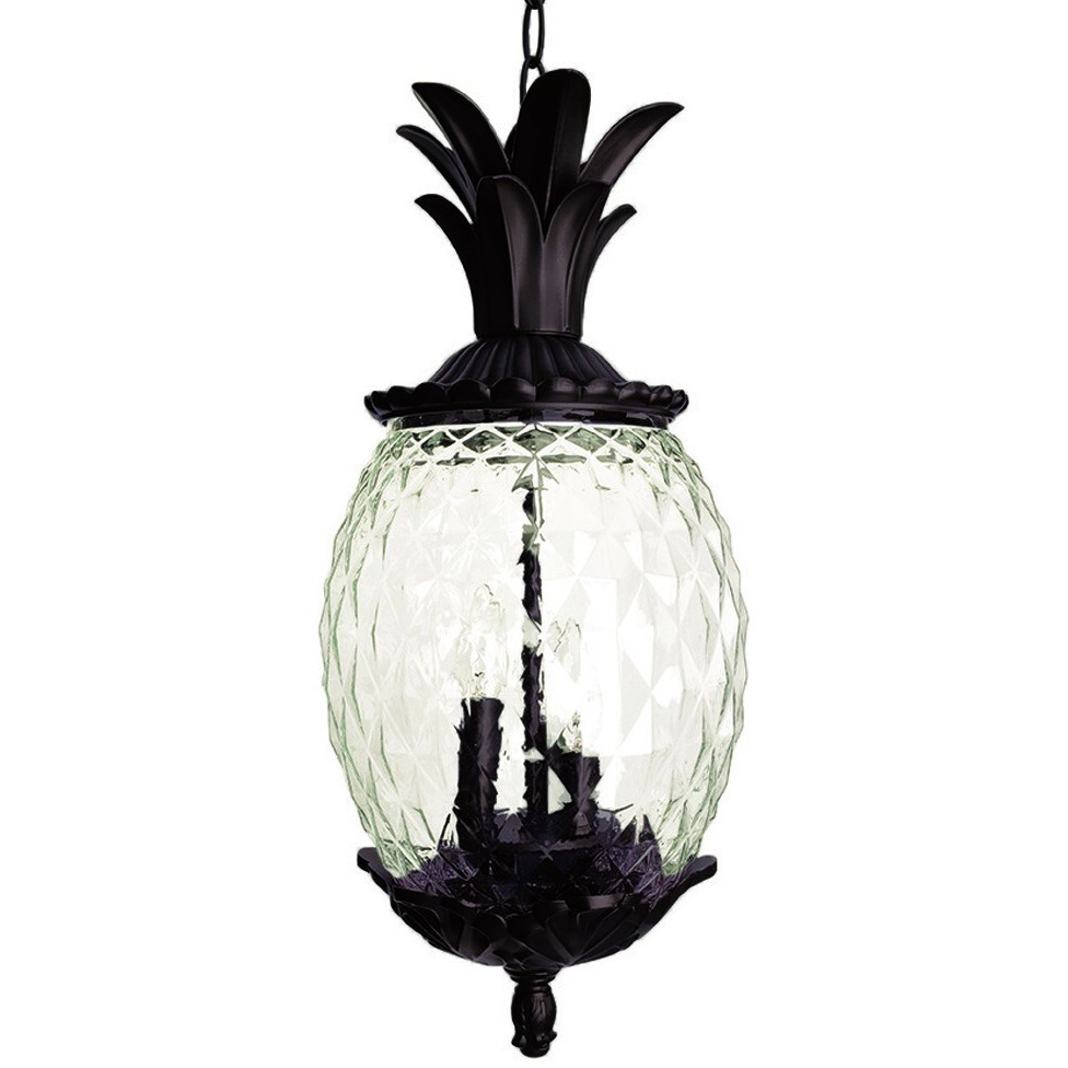 Lanai 3-Light Matte Black Wall Light