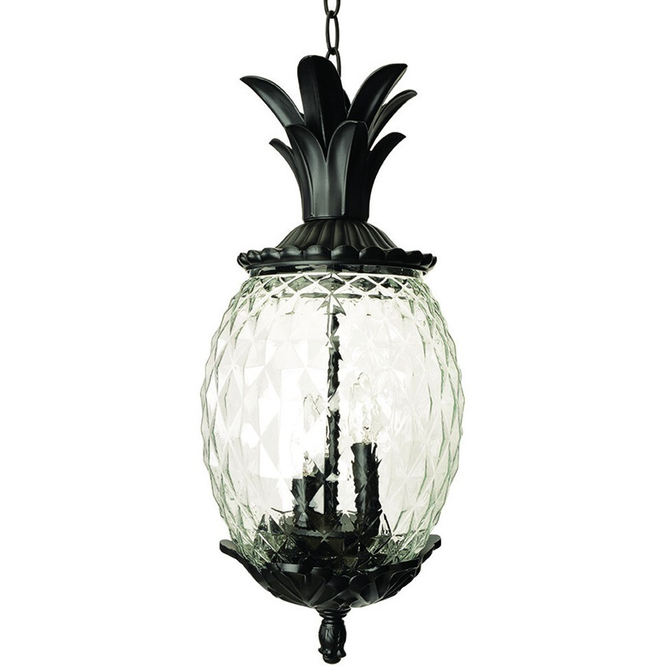 Lanai 3-Light Black Coral Hanging Light
